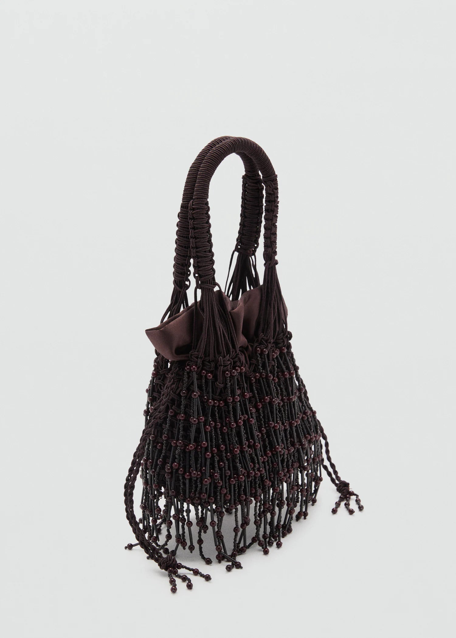 Beaded Handbag Chocolate