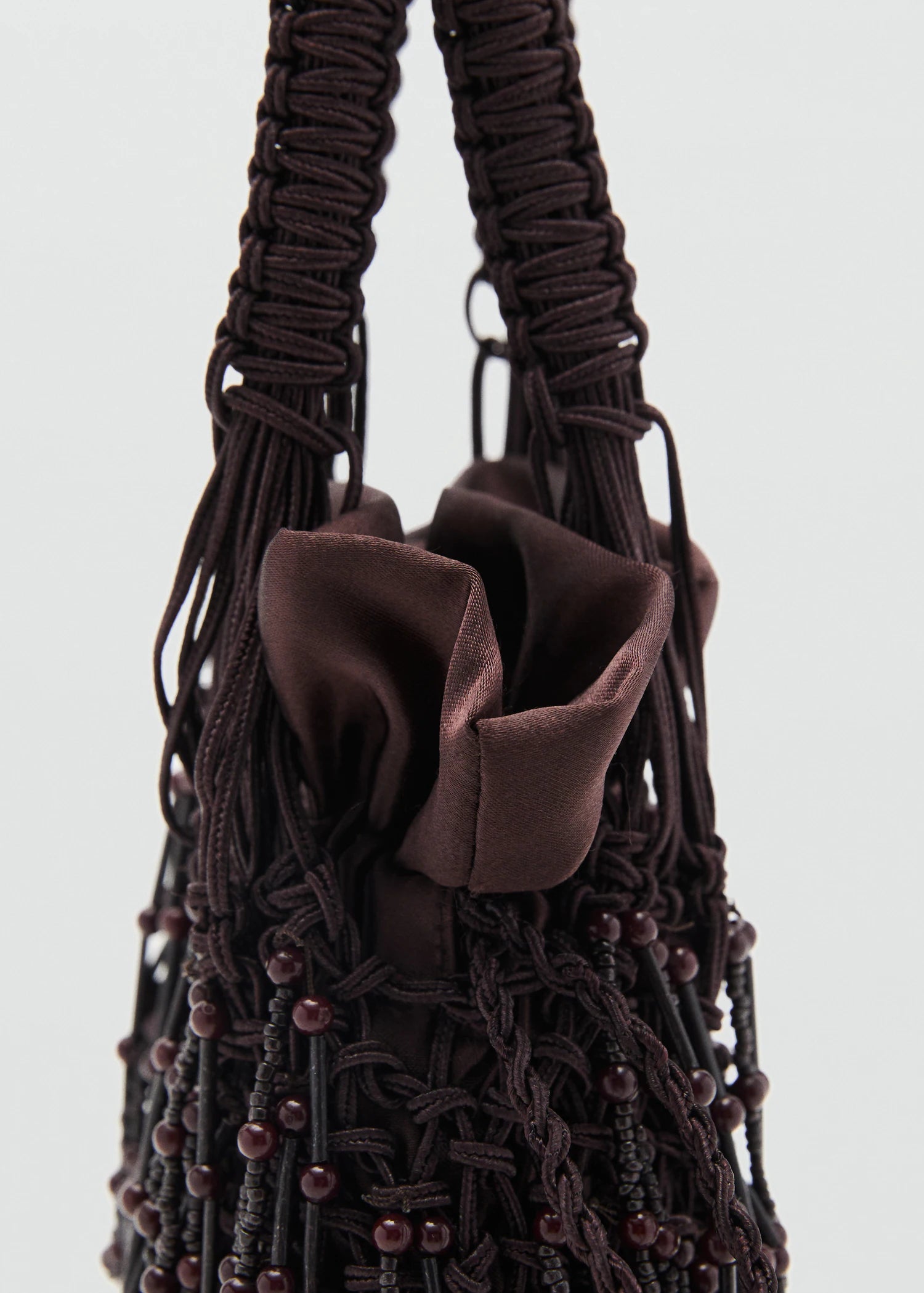 Beaded Handbag Chocolate