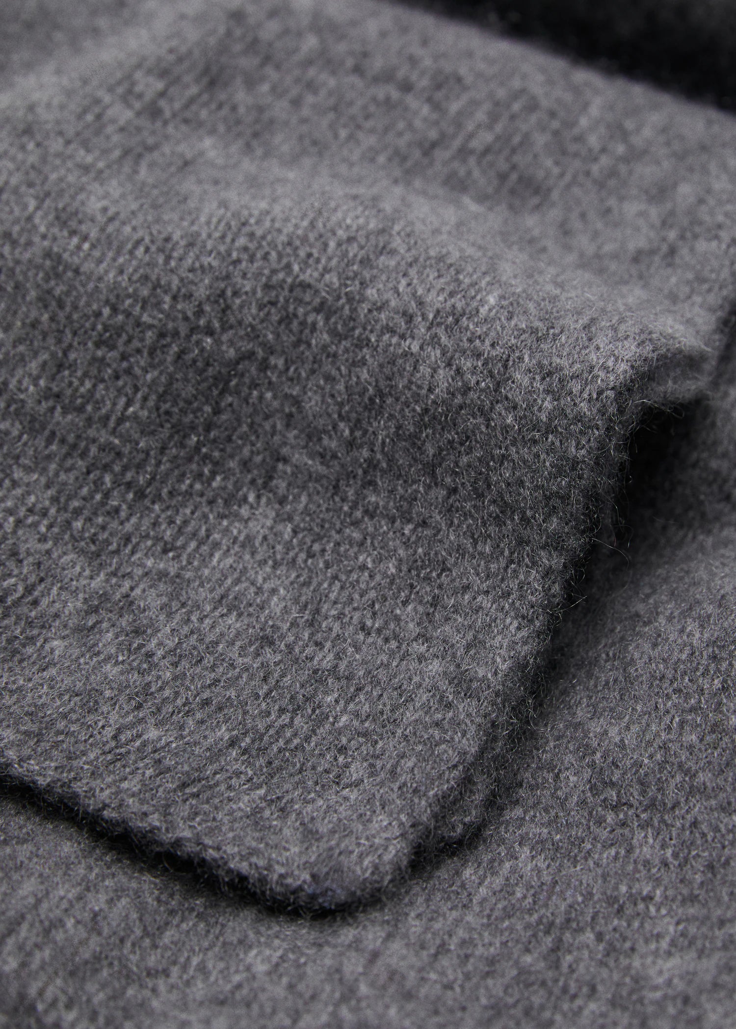 100% Cashmere Scarf Medium Heather Grey