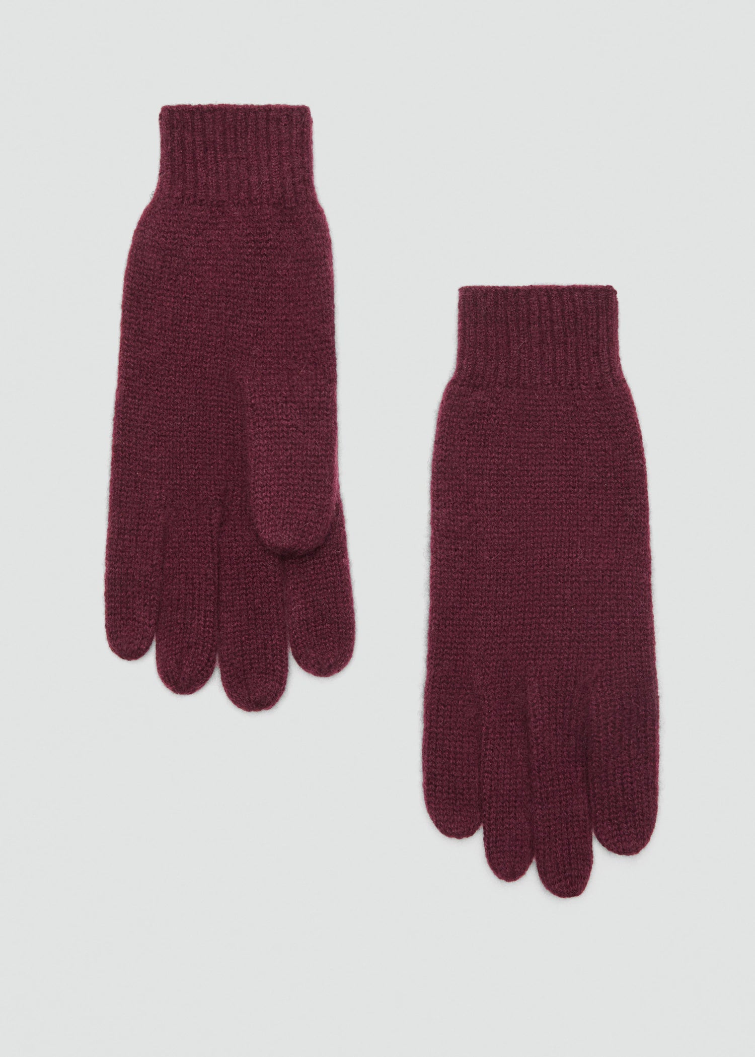 100% Cashmere Gloves Burgundy