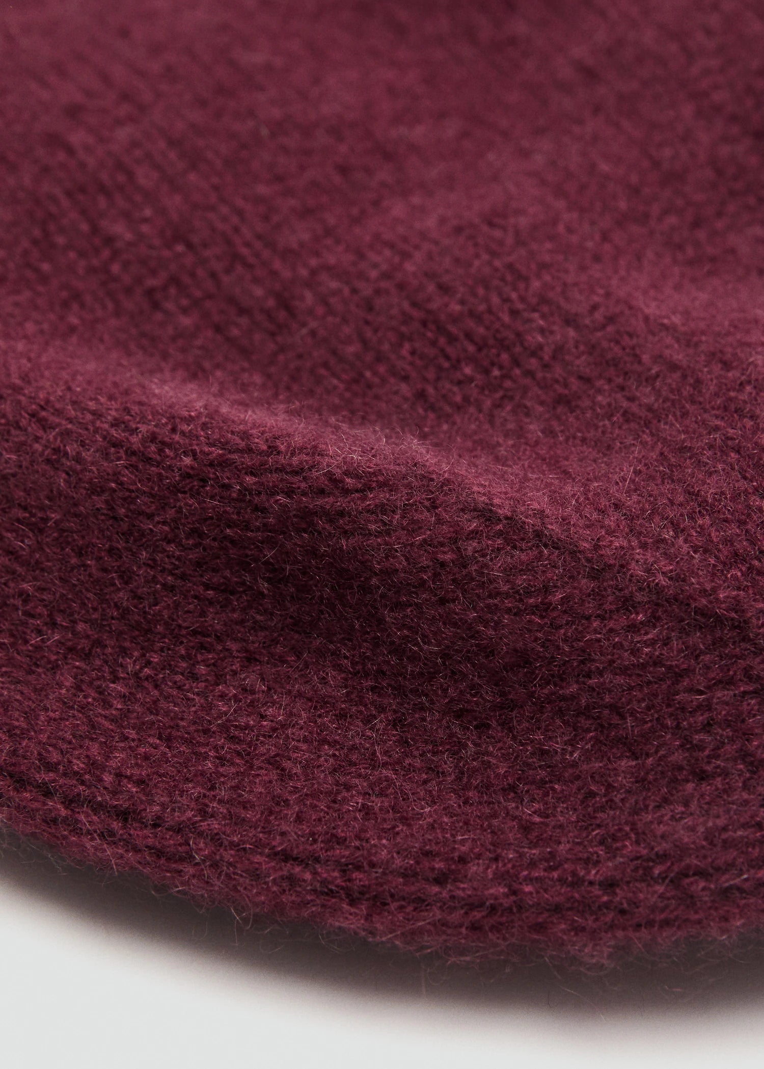 100% Cashmere Beanie Burgundy