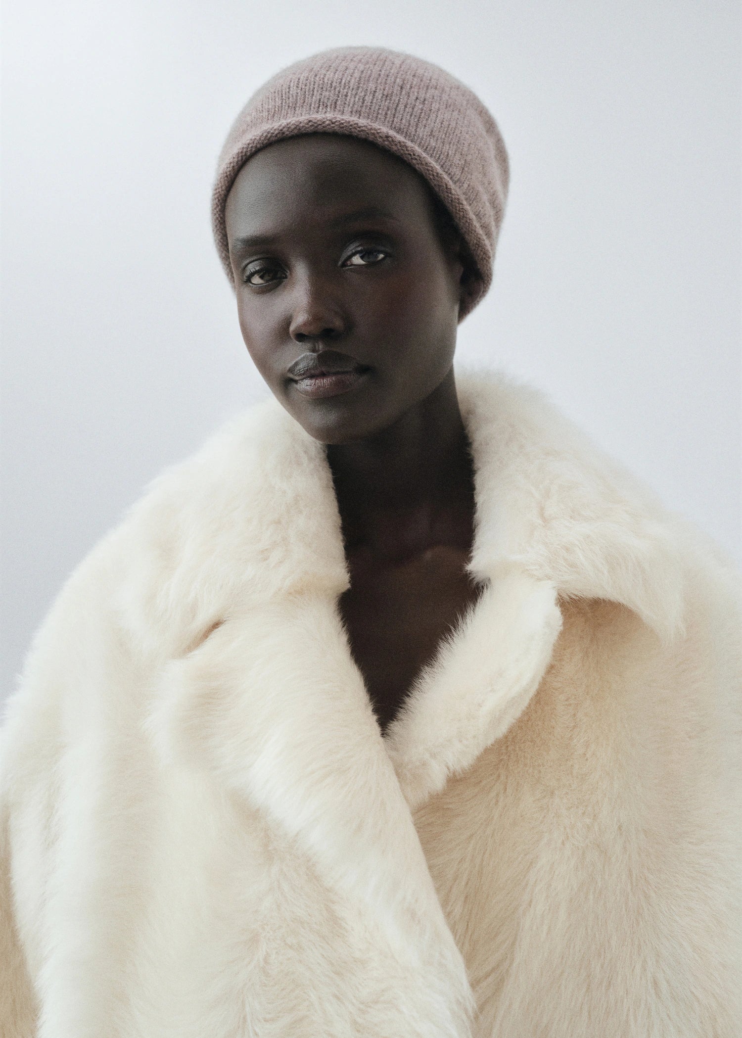 100% Cashmere Beanie Medium Brown