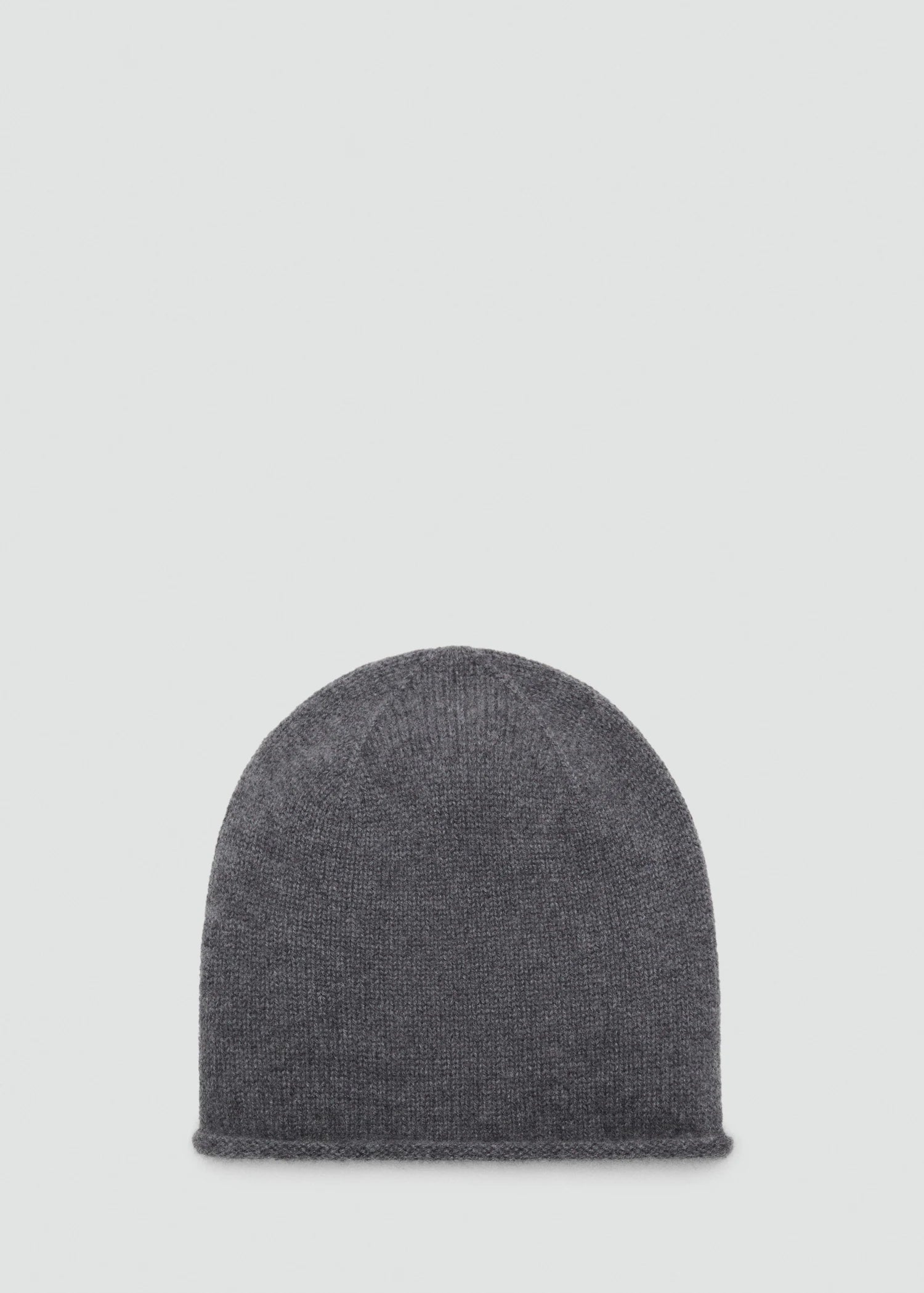 100% Cashmere Beanie Medium Heather Grey