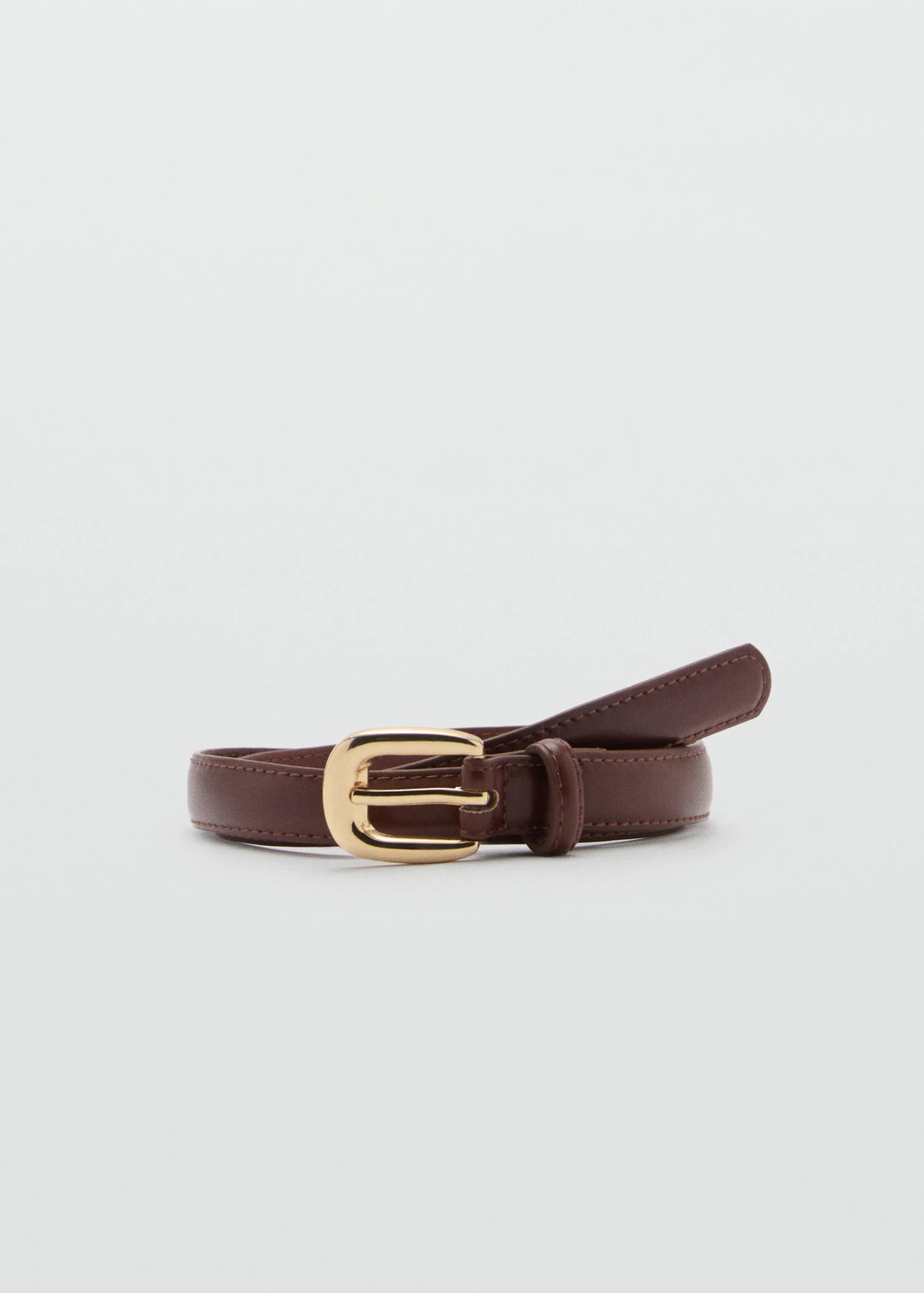 Thin Belt With Metal Buckle