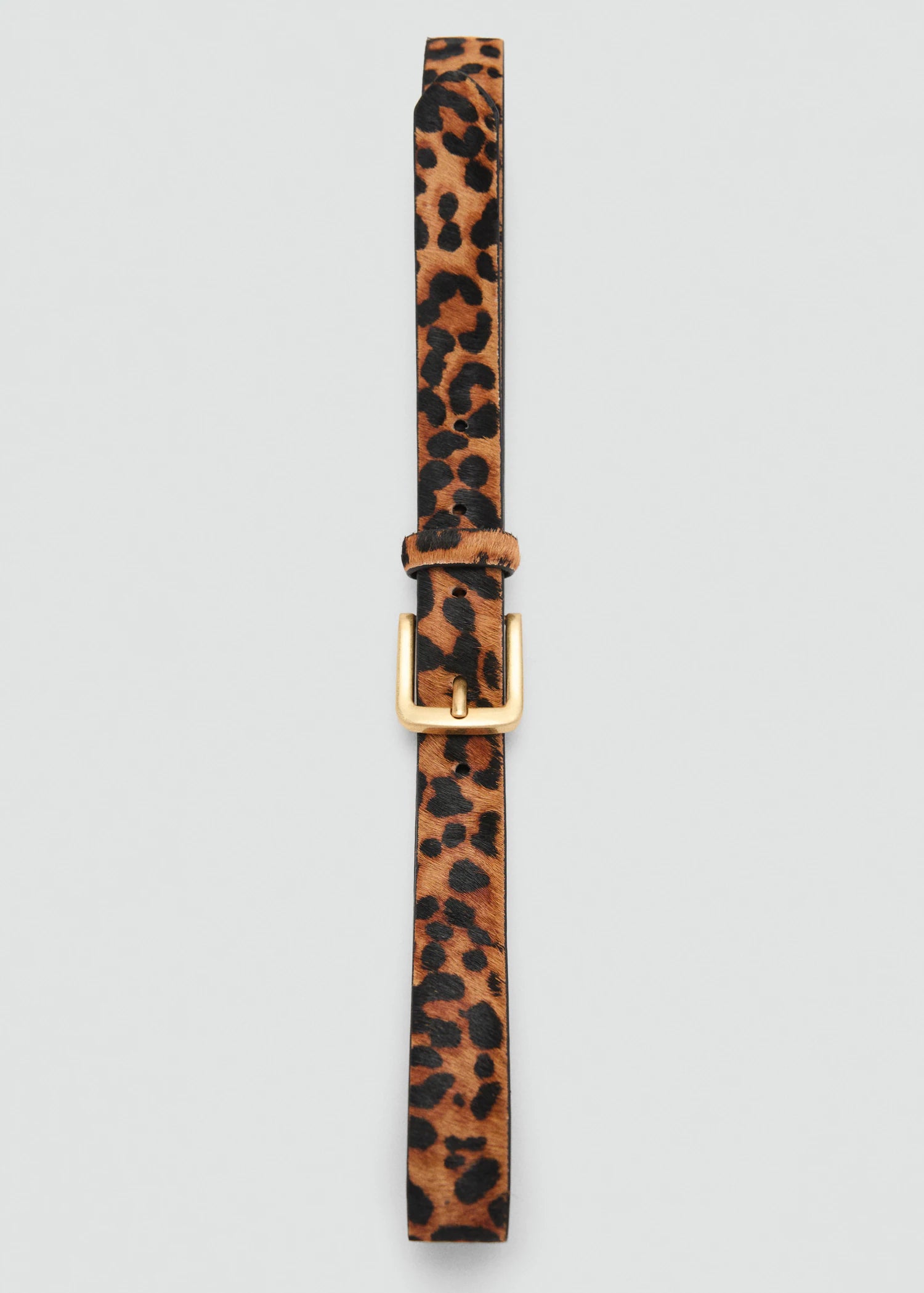 Leopard Leather Belt