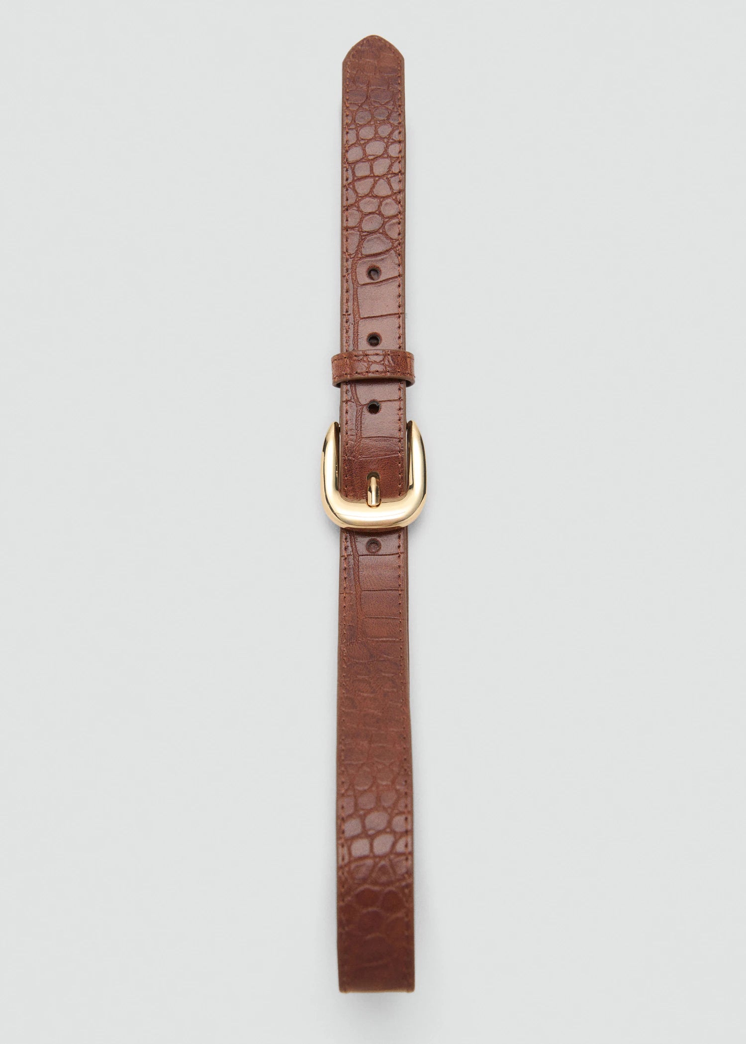 Croco Leather Effect Belt