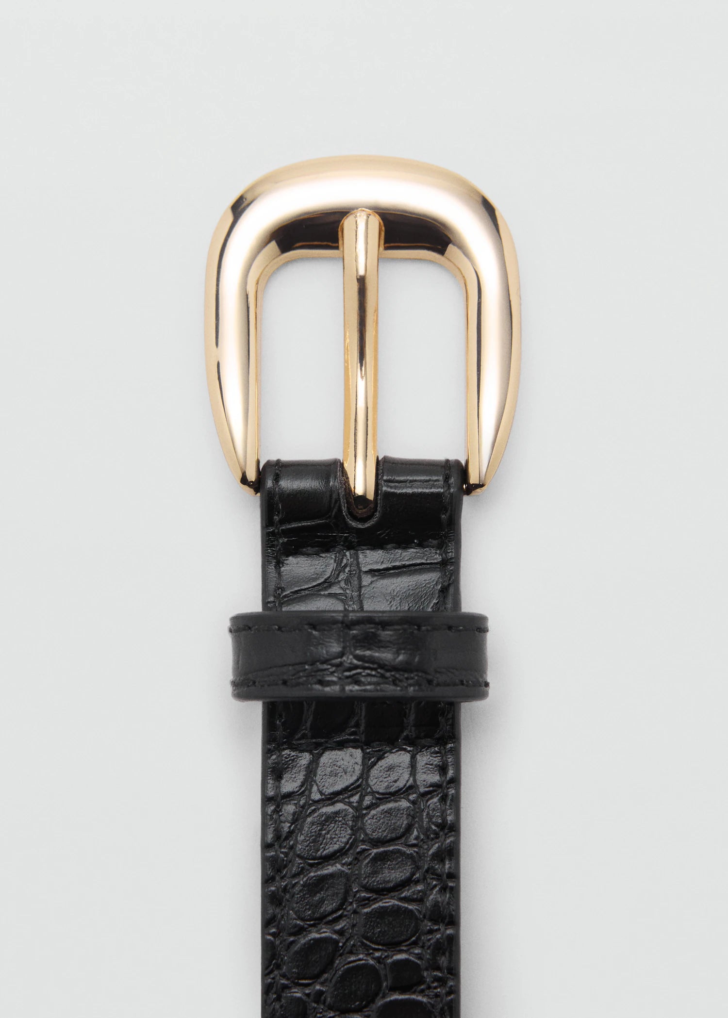 Croco Leather Effect Belt