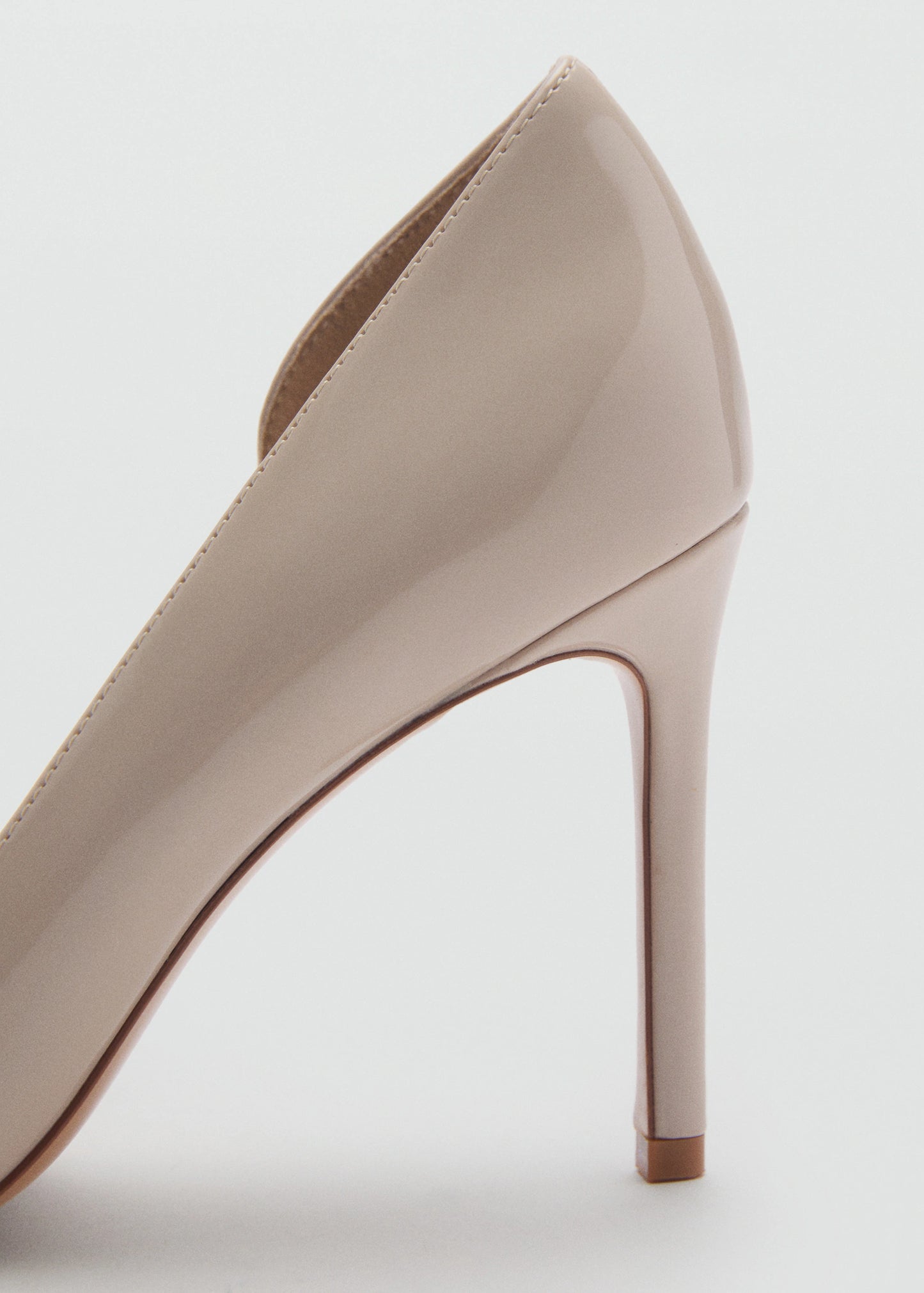 Asymmetrical Patent Leather Court Shoes