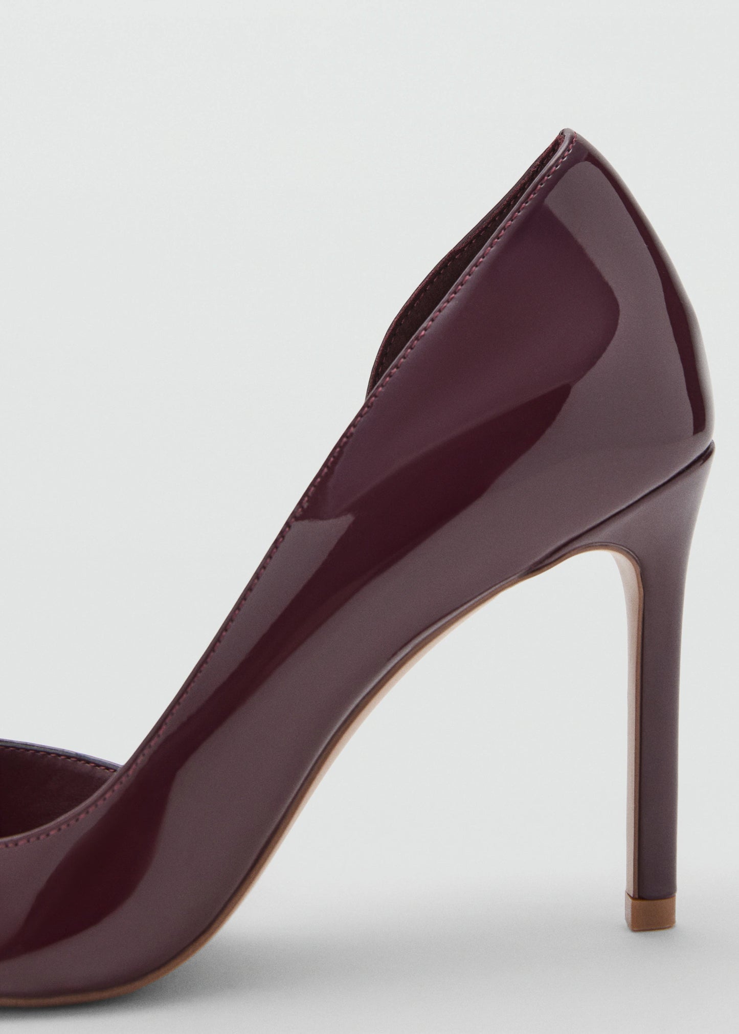 Asymmetrical Patent Leather Court Shoes