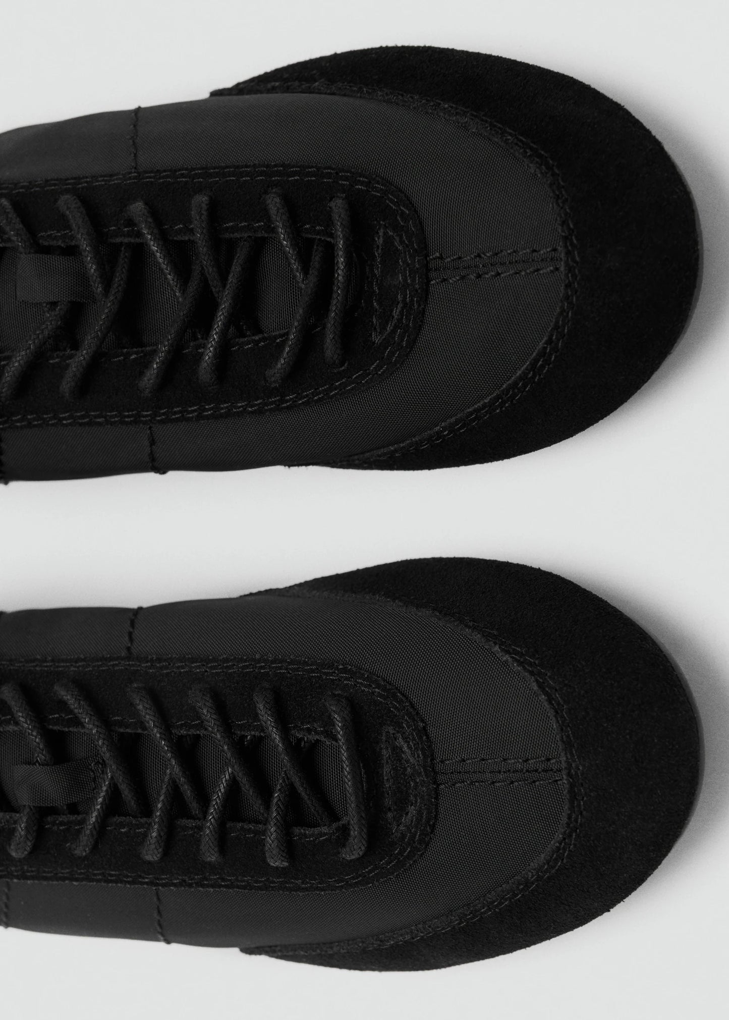 Combined Suede Leather Trainers