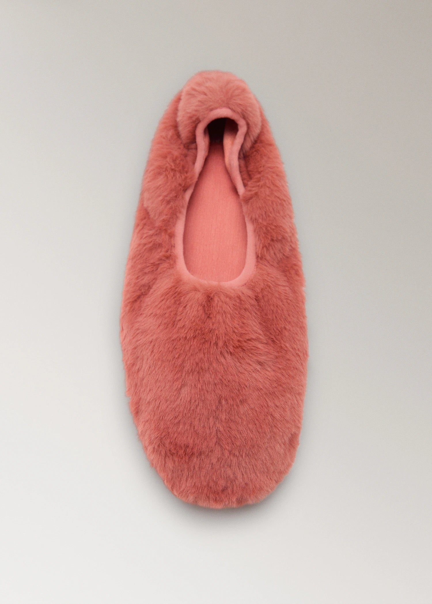 Fur Effect Ballerina Flats