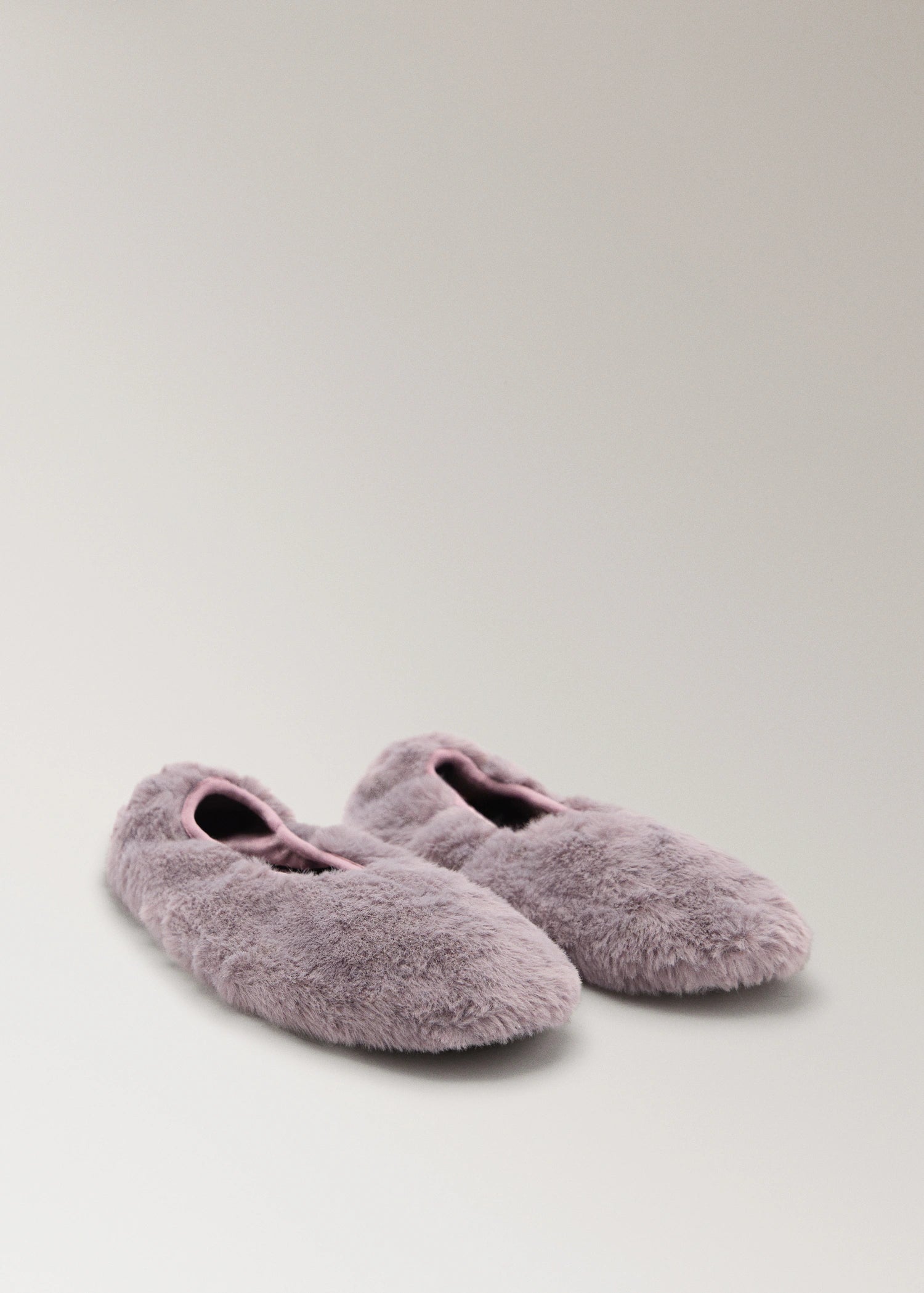 Fur Effect Ballerina Flats