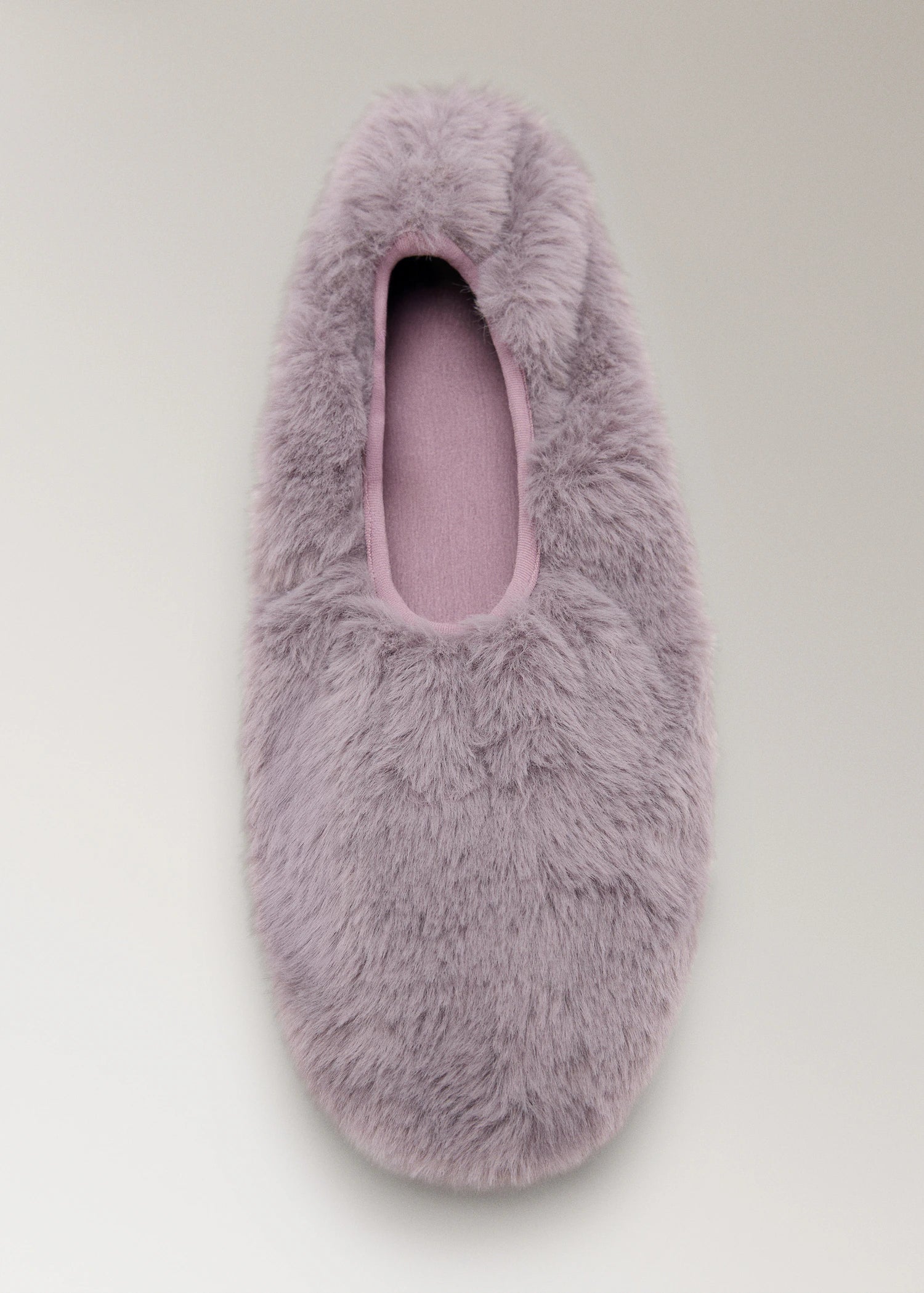 Fur Effect Ballerina Flats