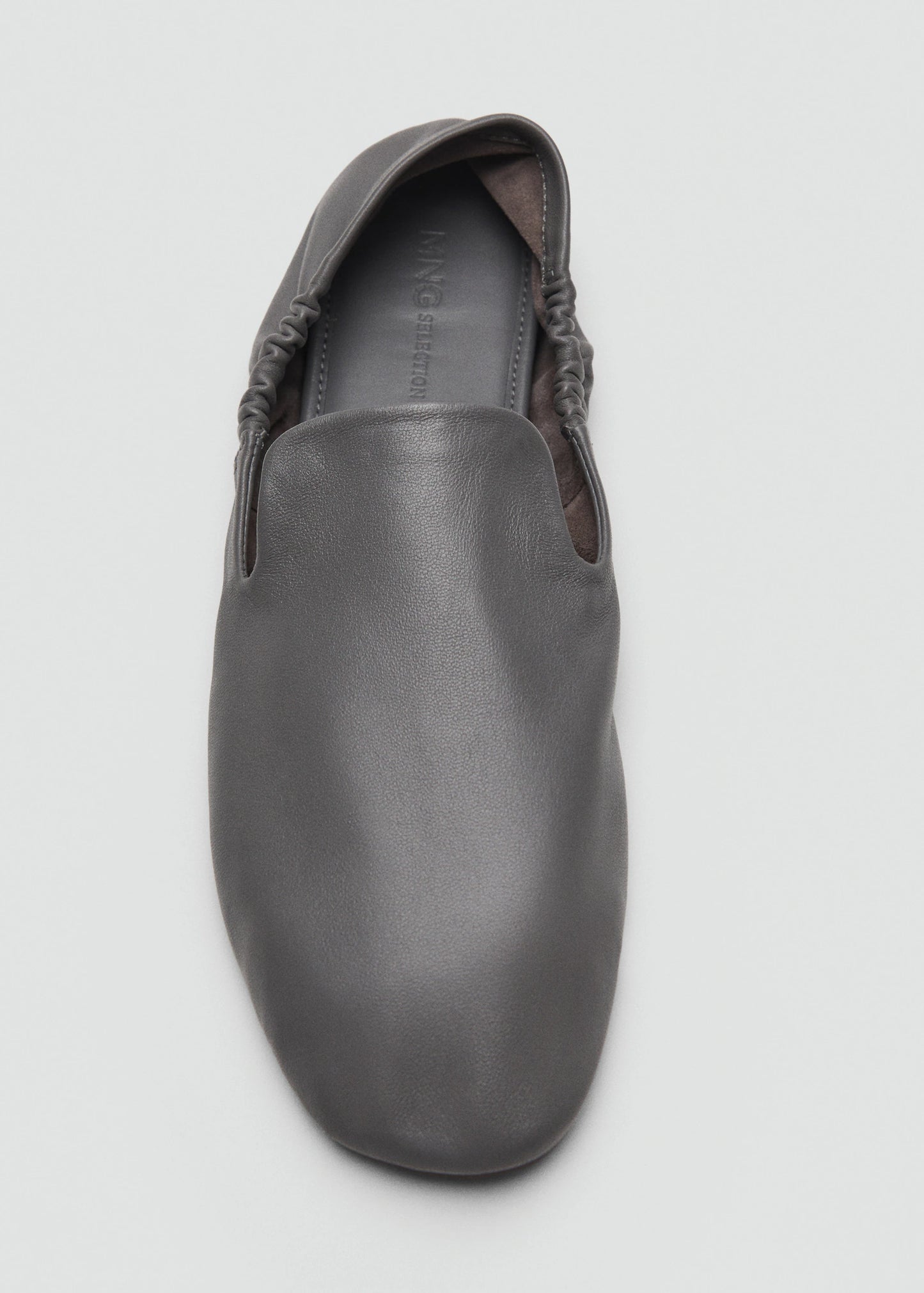 Gathered Leather Shoes