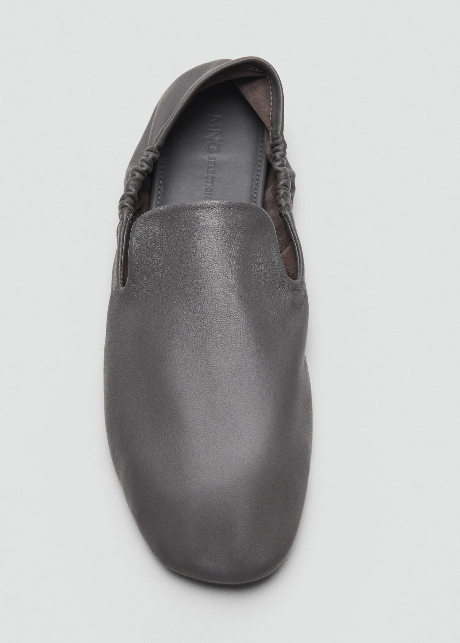 Gathered Leather Shoes