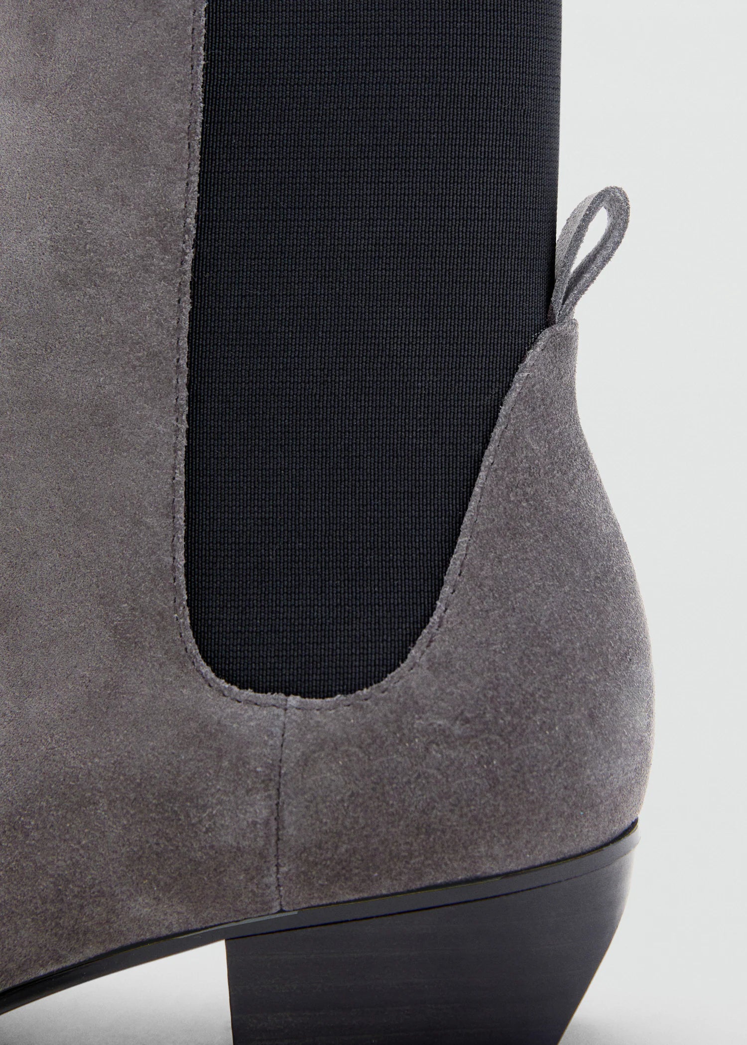 Heel Suede Ankle Boot