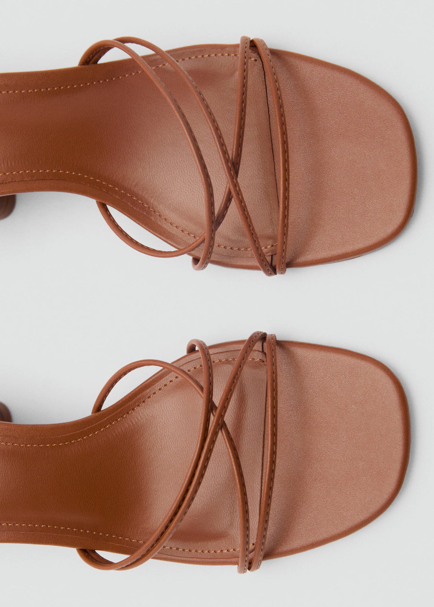 Heeled Sandal With Crossed Straps