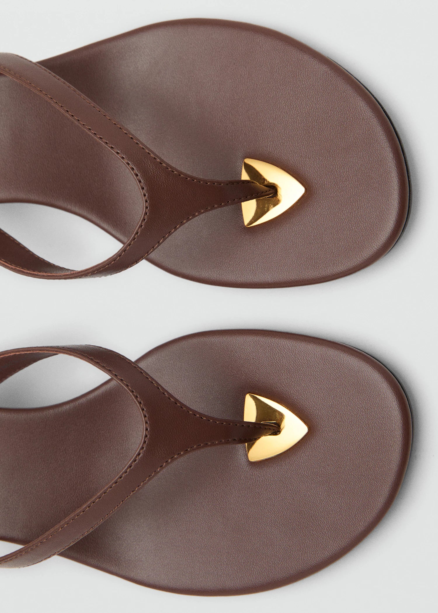 Heeled Sandals With Metallic Detail