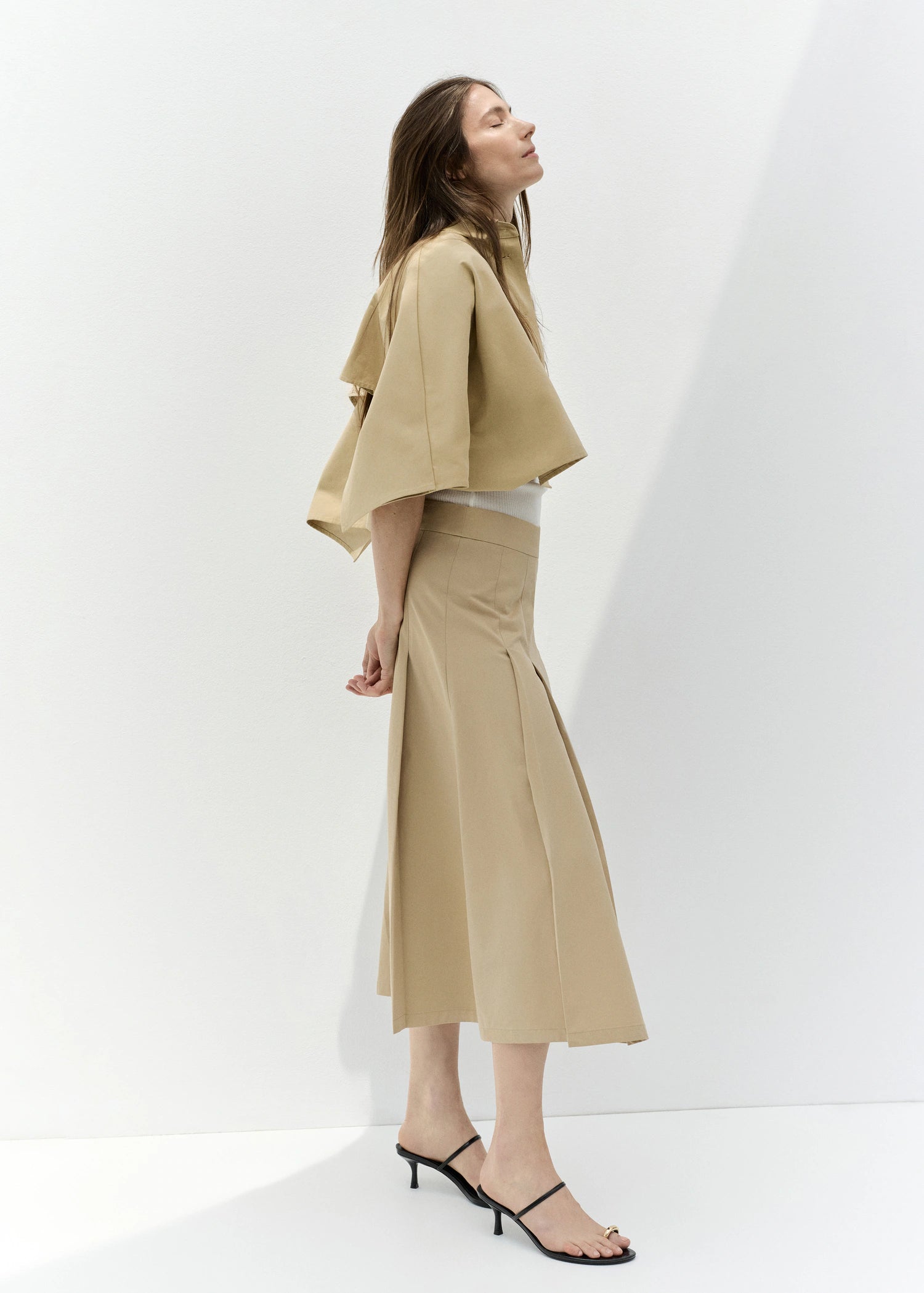 Heeled Sandals With Metallic Detail