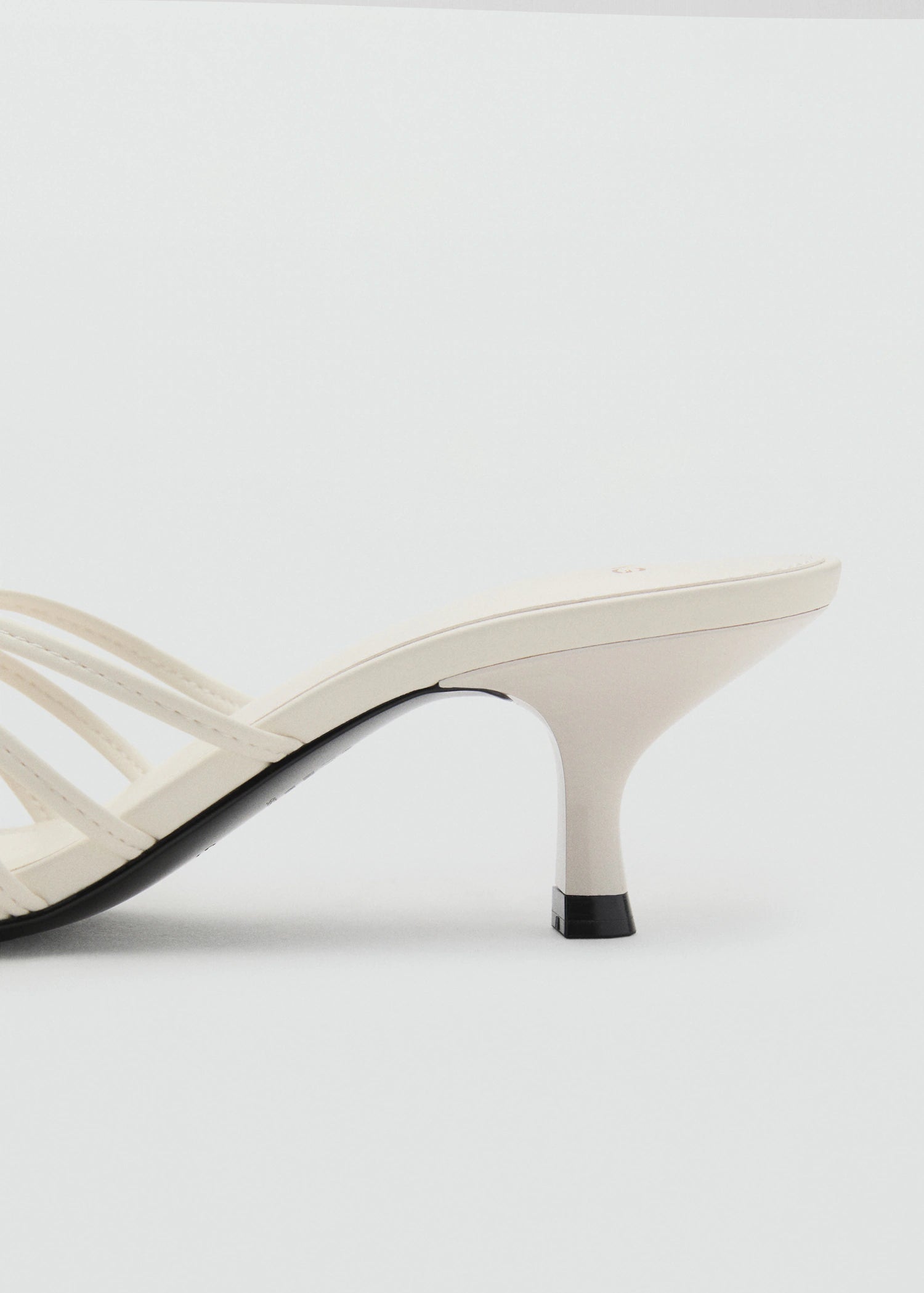 Kitten Heel Sandal With Metallic Detail