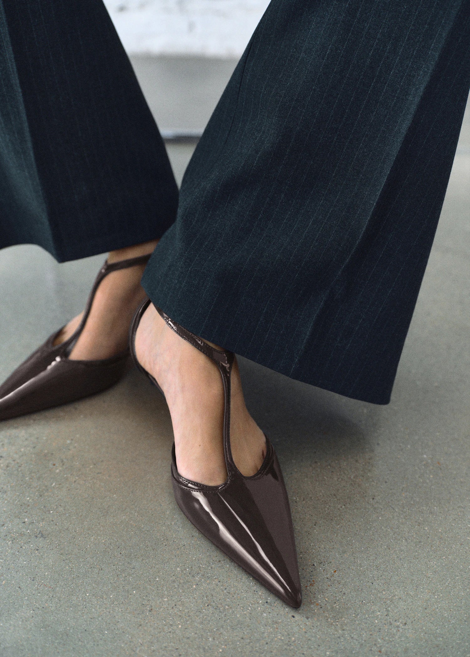 Kitten Heel Patent Leather Shoes