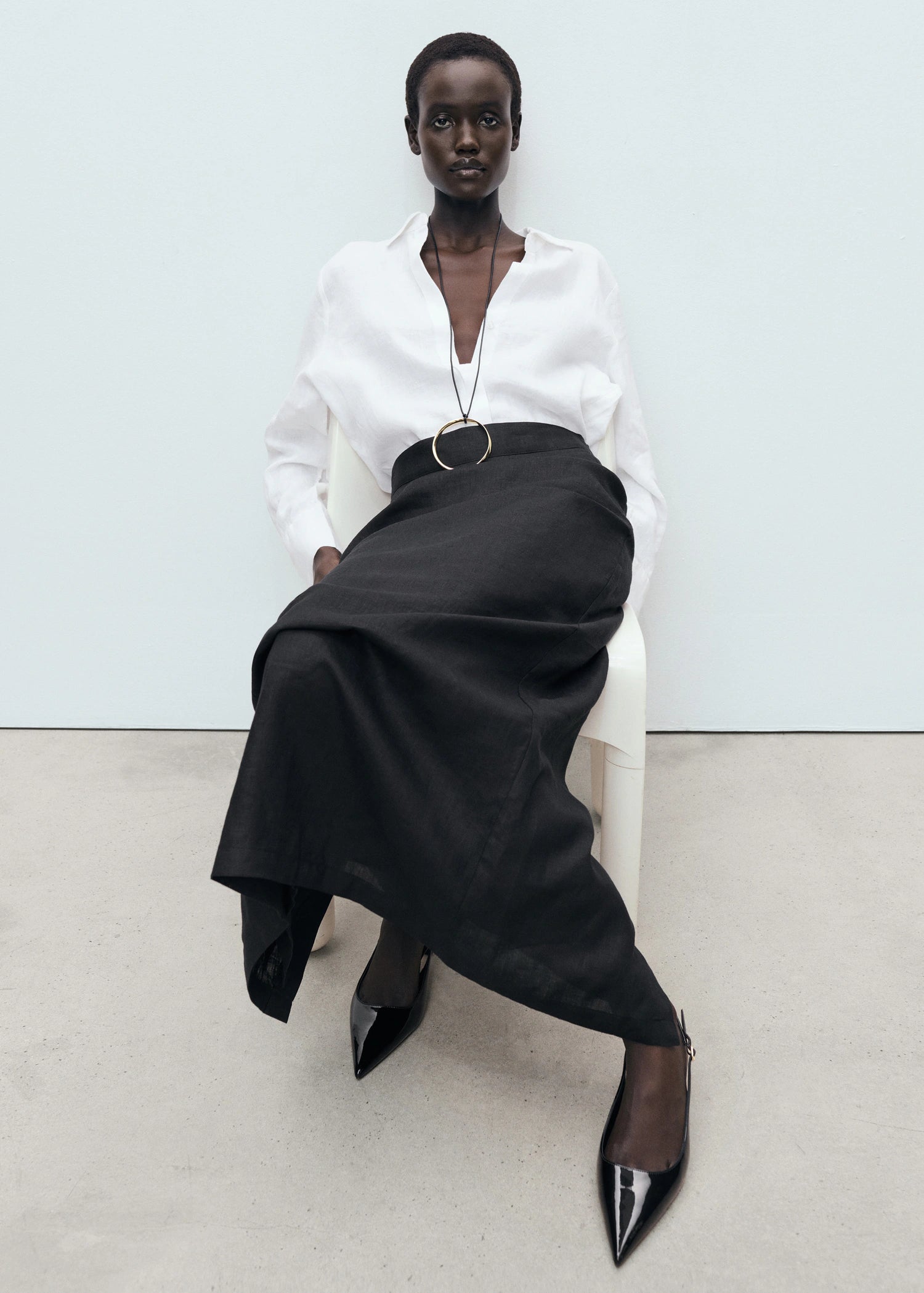 Kitten Heel Patent Leather Shoes