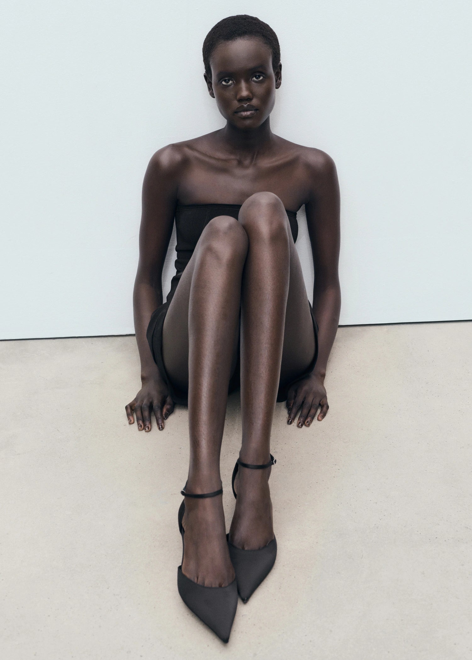 Kitten Heeled Shoes With Ankle Strap