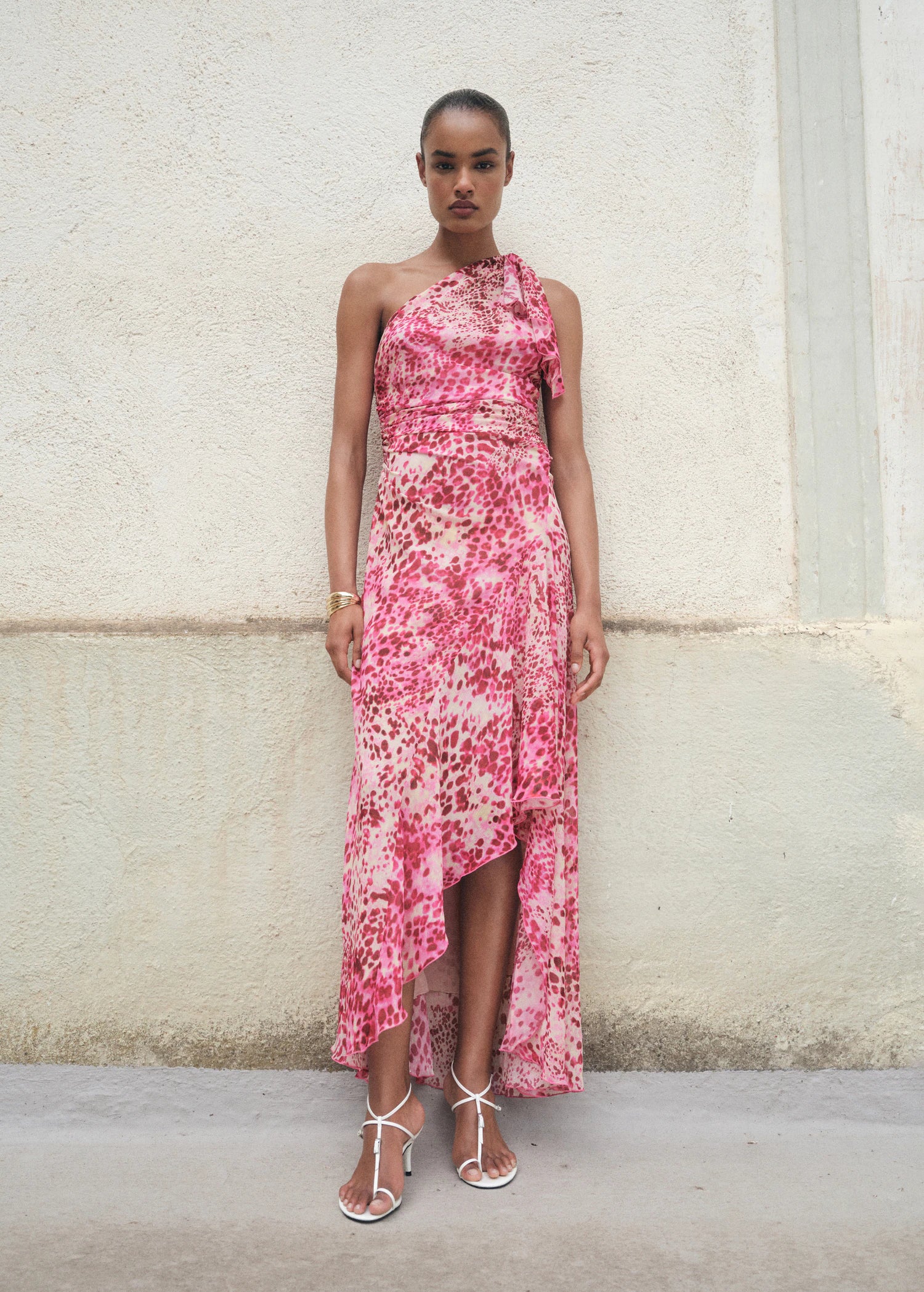 Leather Heeled Sandals With Buckles