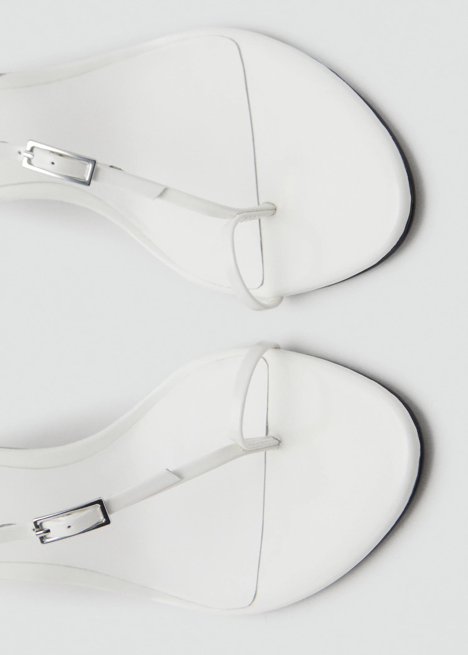 Leather Heeled Sandals With Buckles