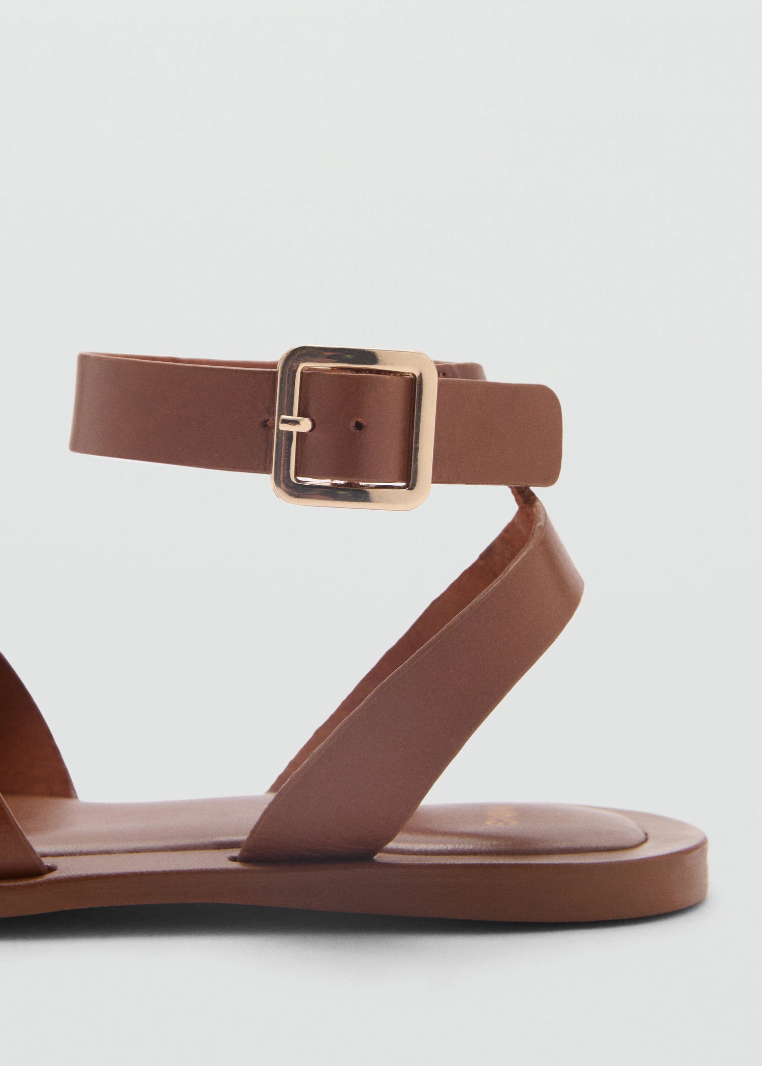 Leather Sandals With Buckle Strap