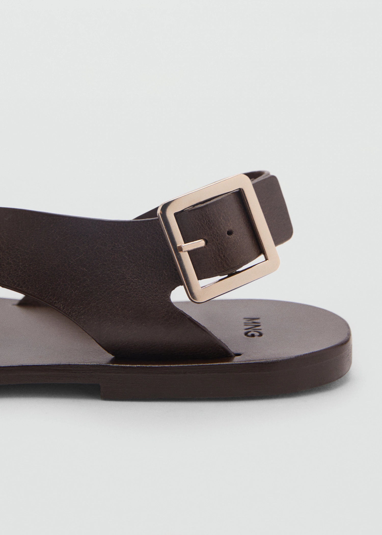 Leather Sandals With Cross Strap