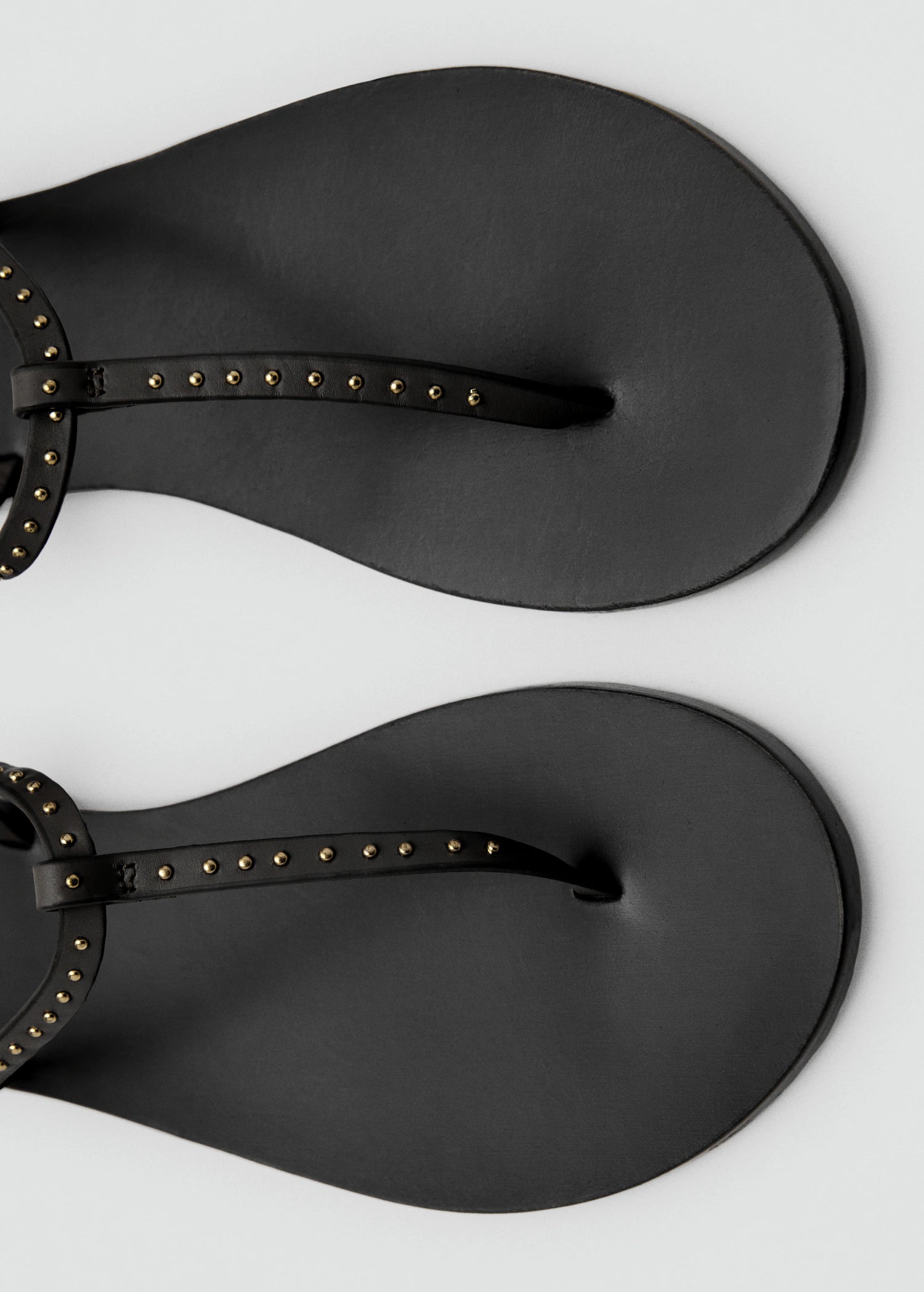 Leather Sandals With Mini Studs