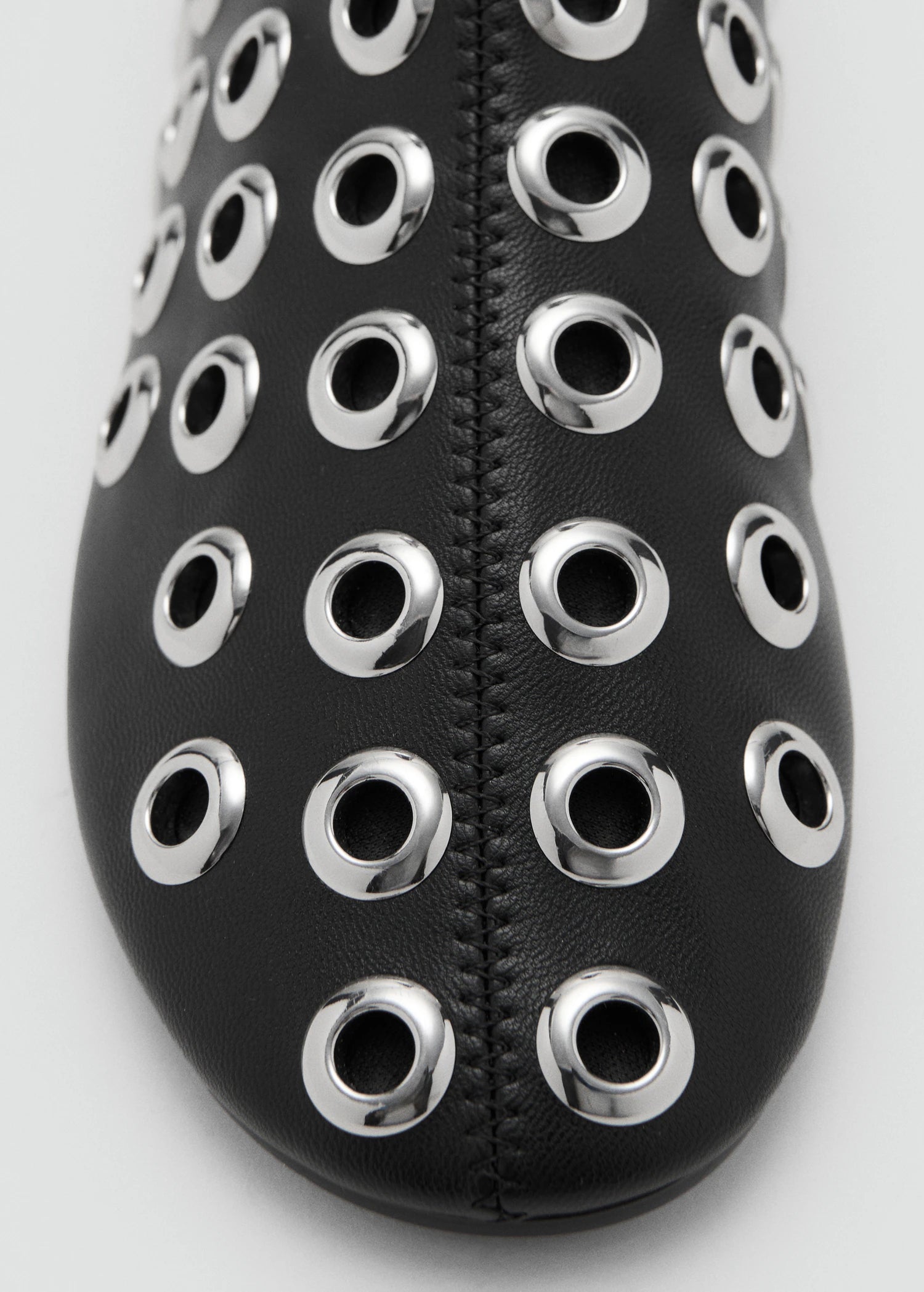 Leather Effect Ankle Boots With Eyelets