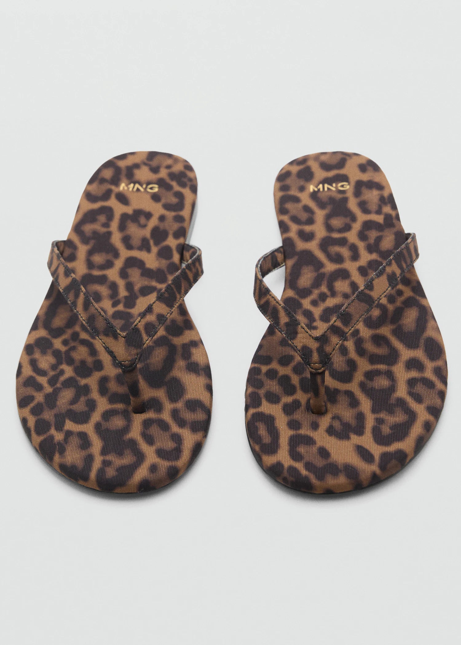 Leopard Print Sandals With Strap