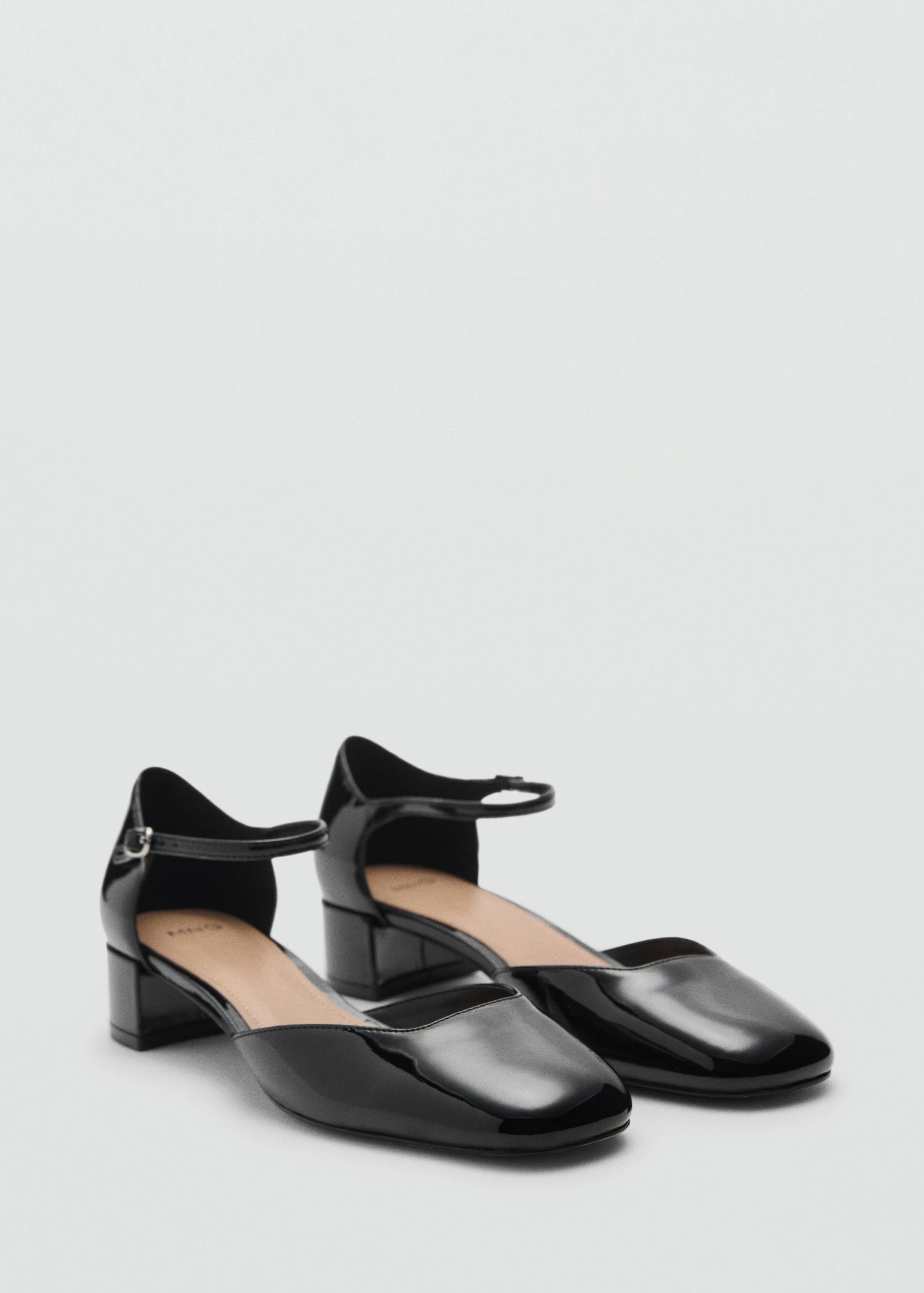 Patent Leather Effect Heeled Shoes