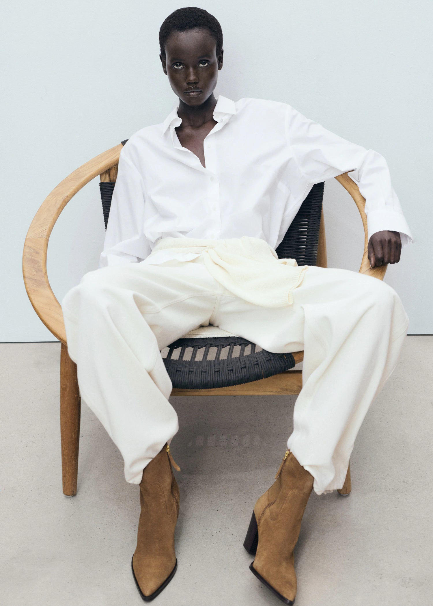 Suede Ankle Boots With Pointed Toe And Block Heel