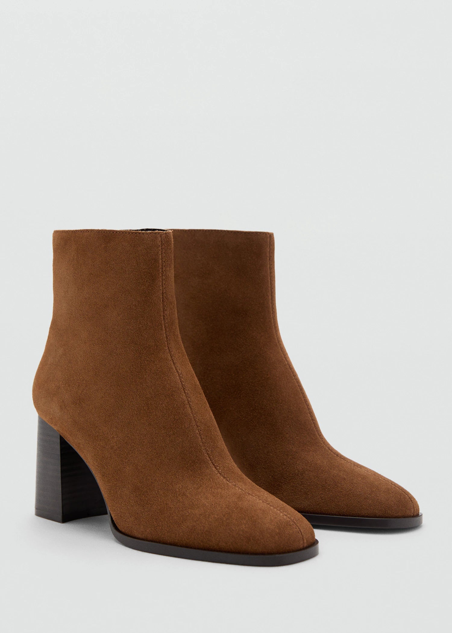 Suede Block Heel Boots