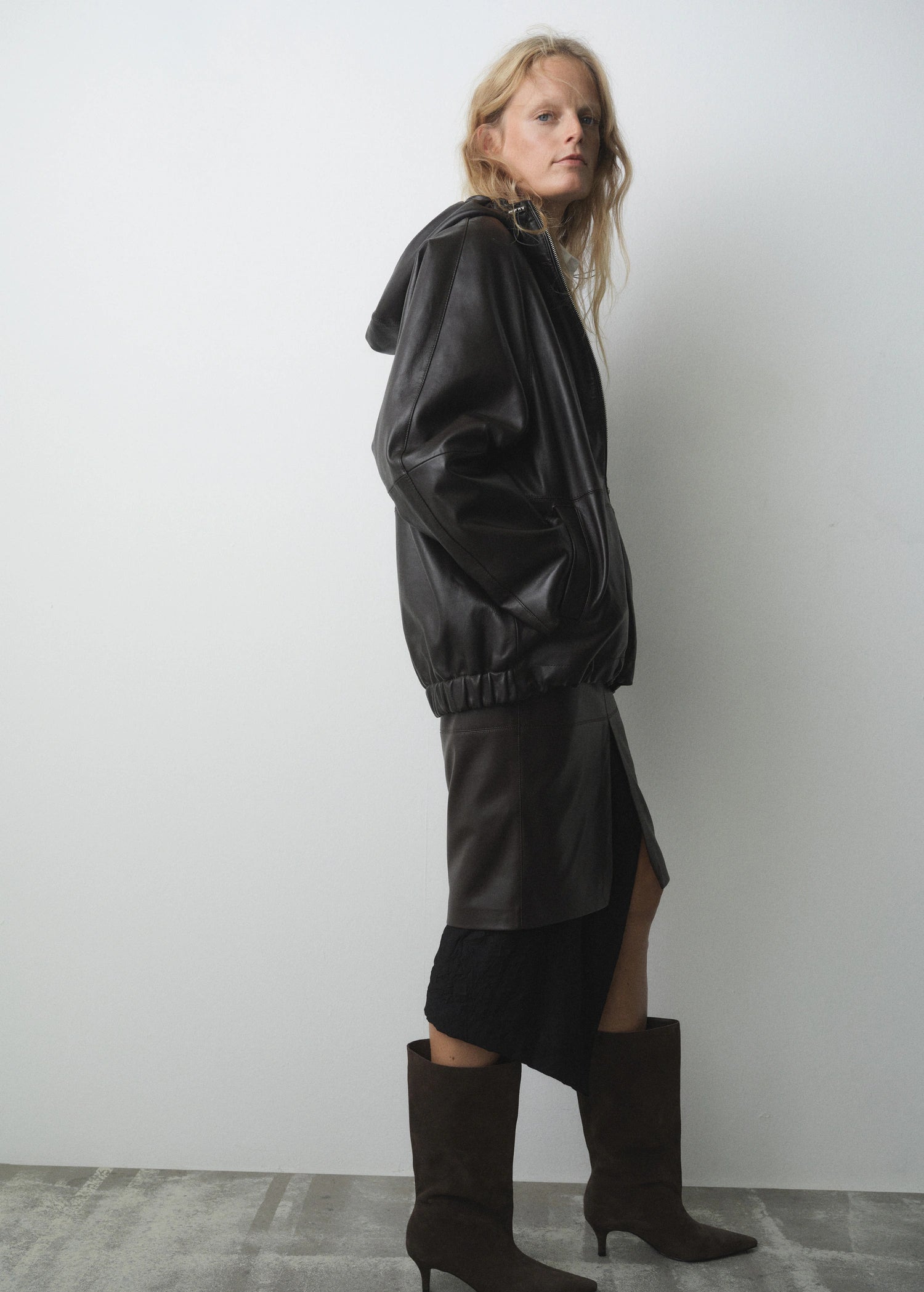 Suede Kitten Heel Boots