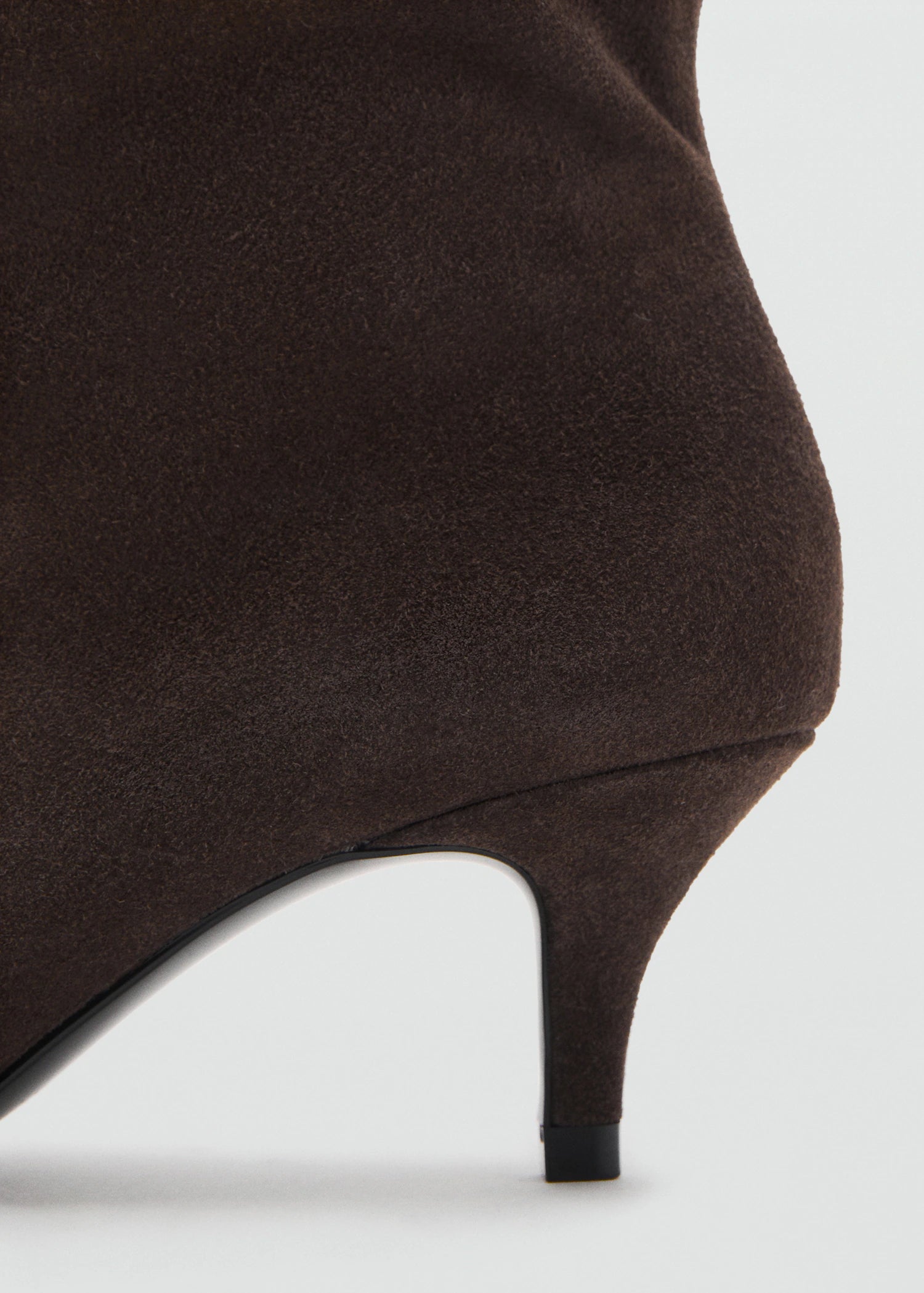 Suede Kitten Heel Boots