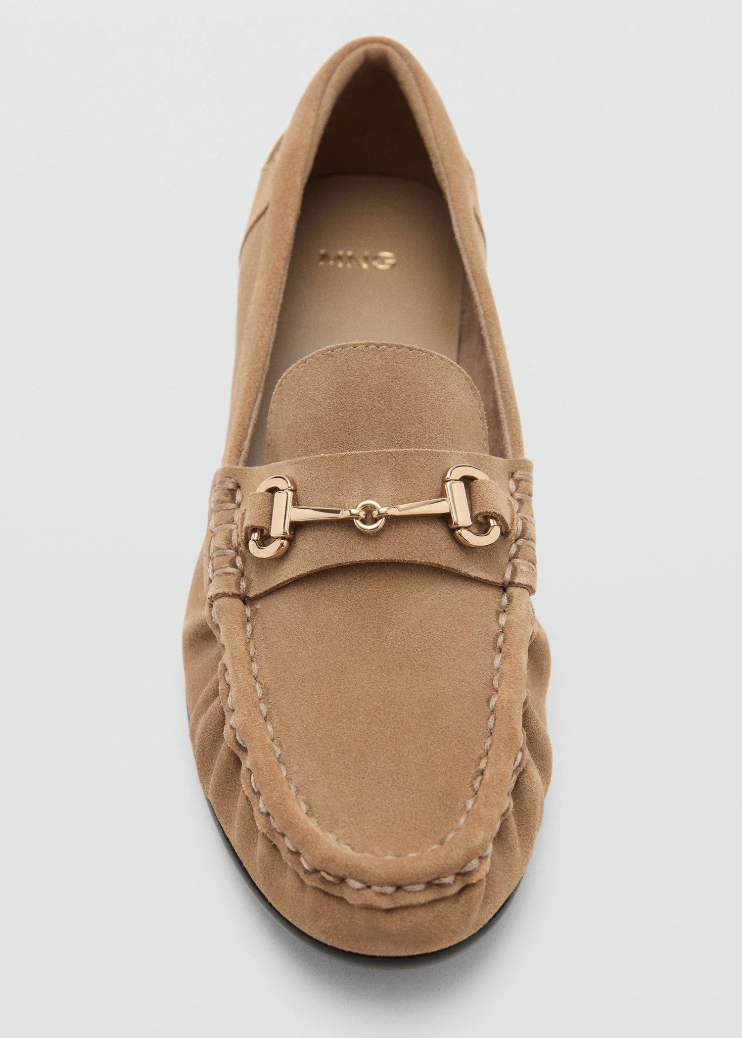 Suede Moccasins With Buckle