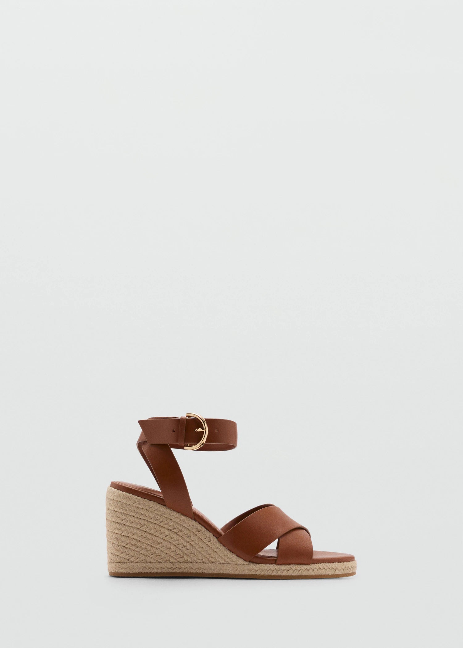 Wedge Sandals With Crisscross Straps