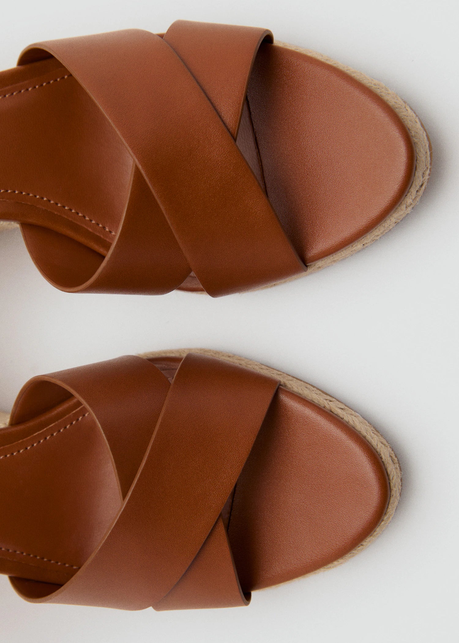 Wedge Sandals With Crisscross Straps