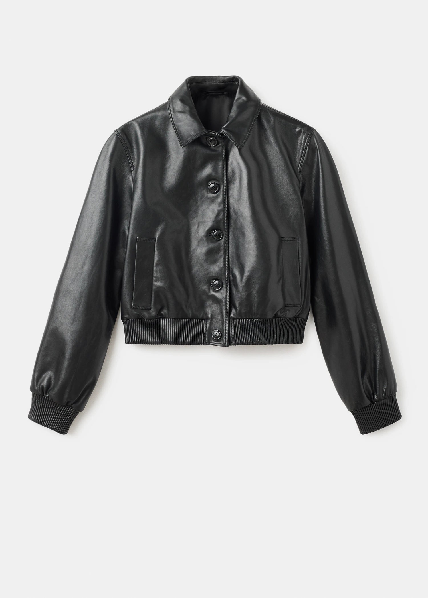 100% Leather Bomber Jacket