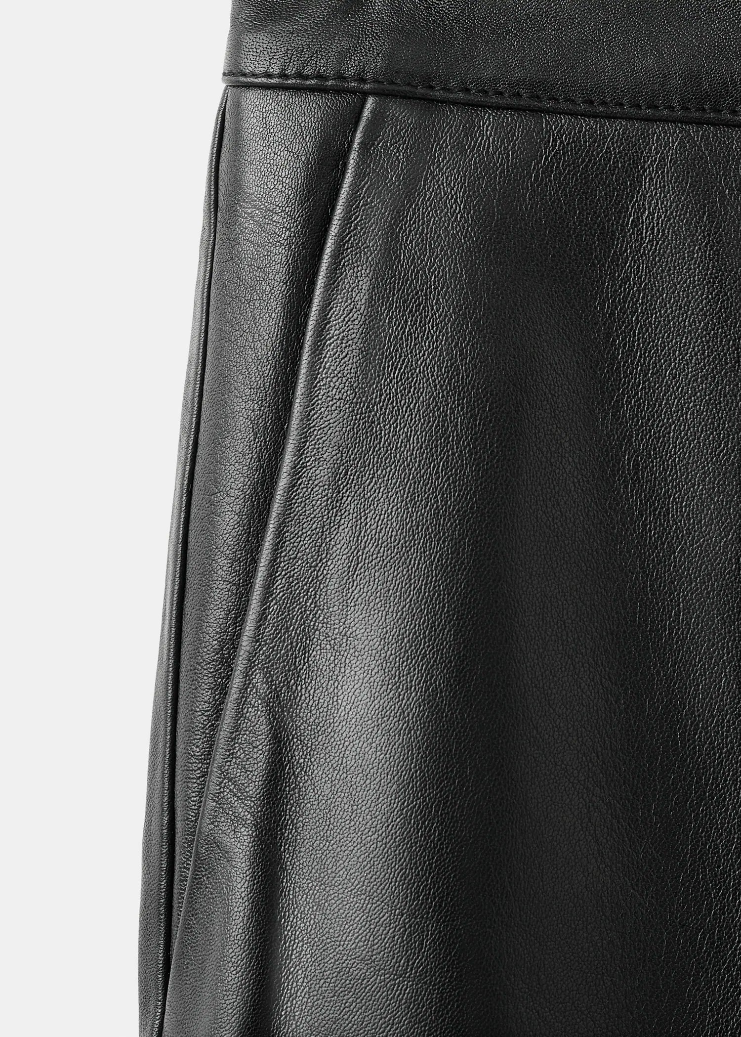 100% Leather Flared Trousers