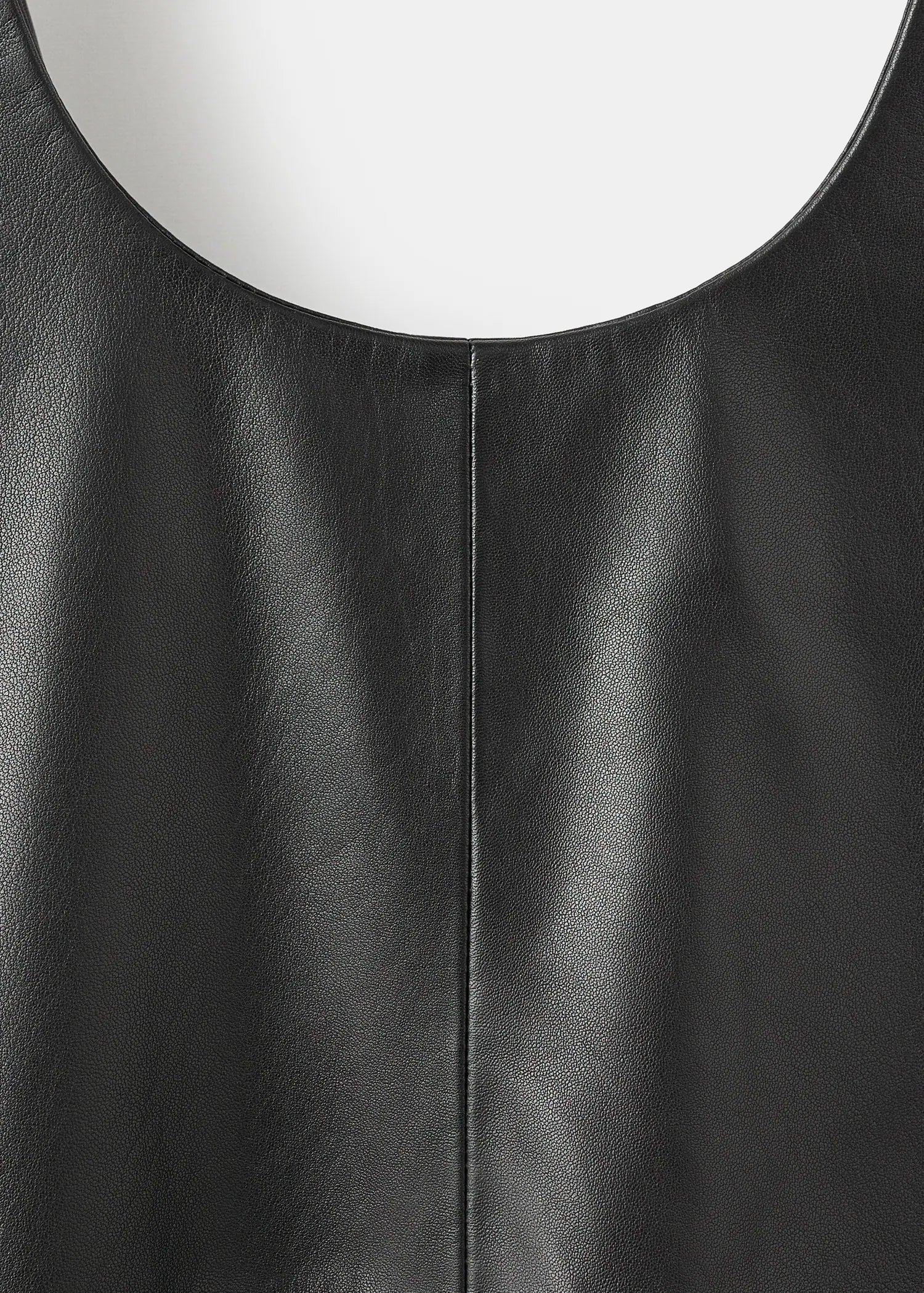 100% Leather Midi Dress