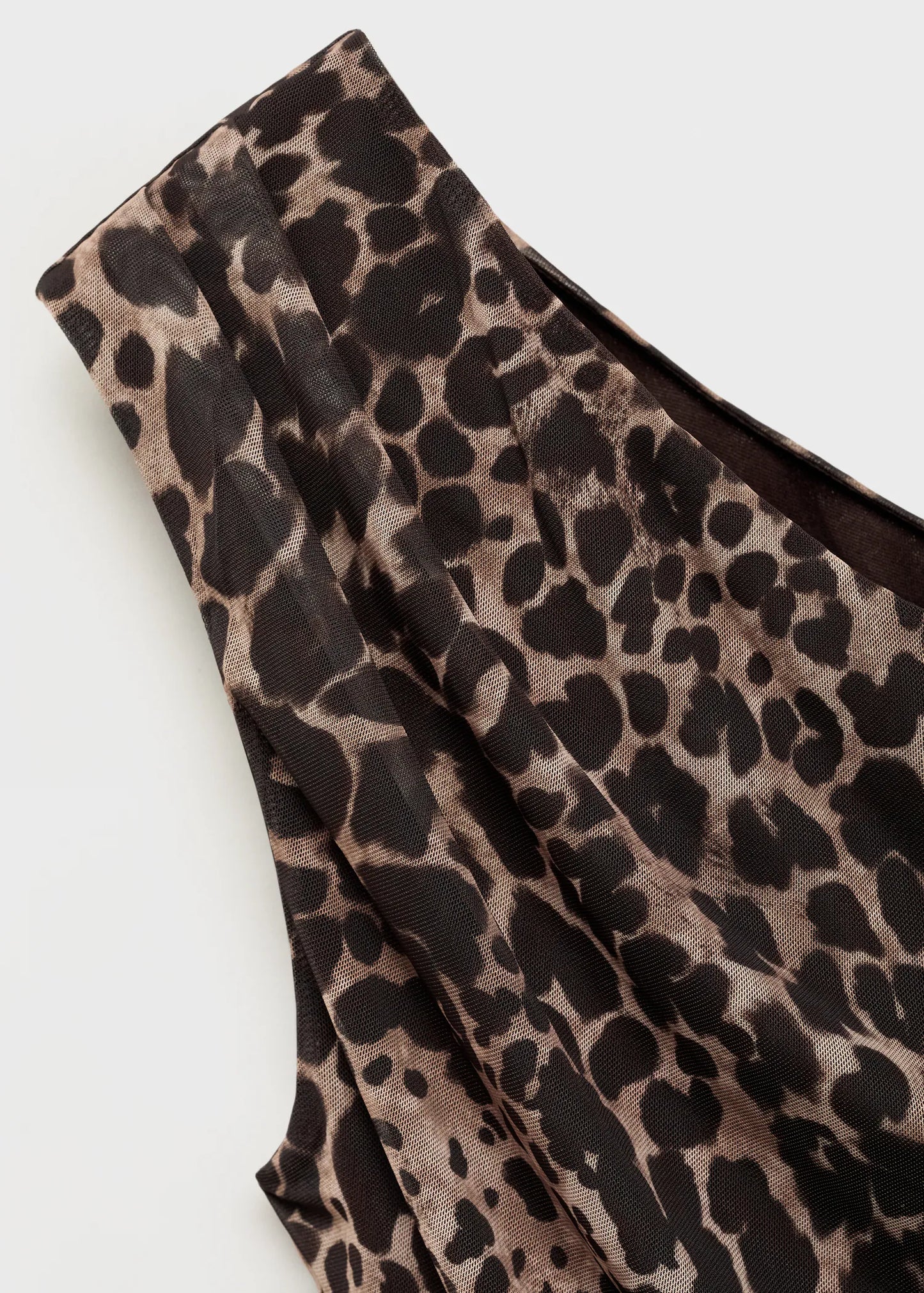 Asymmetrical Leopard Print Top