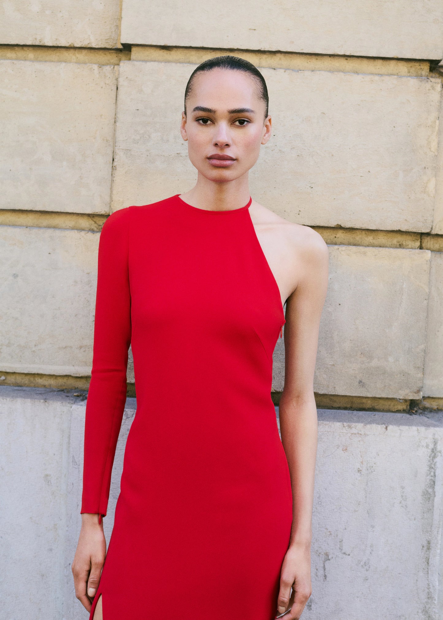 Asymmetrical Open Back Dress