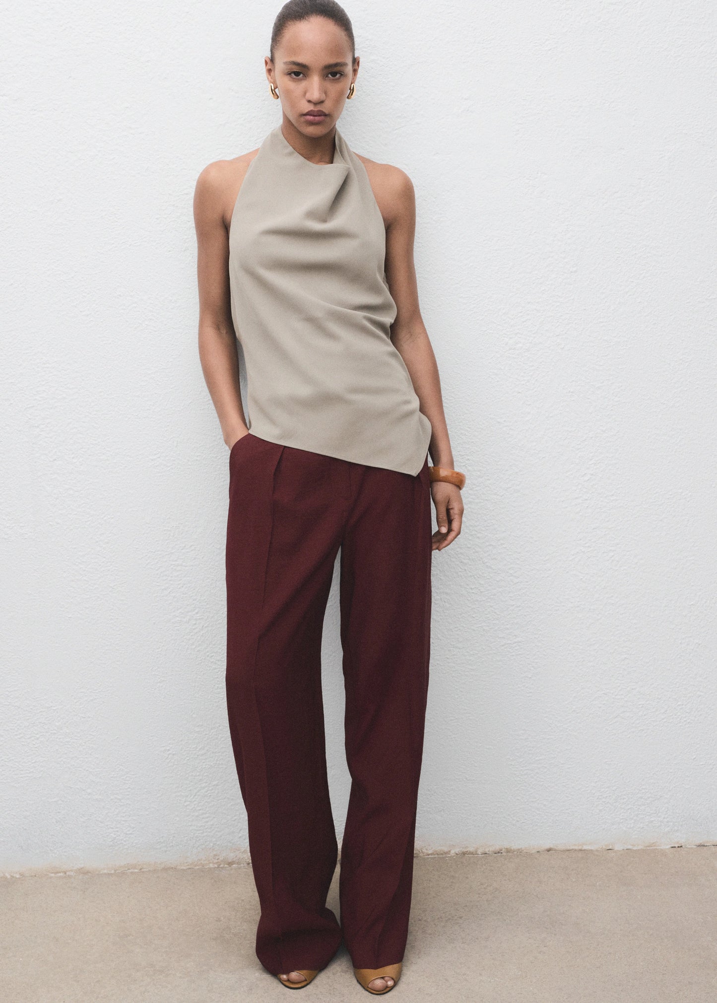 Asymmetrical Open Back Top