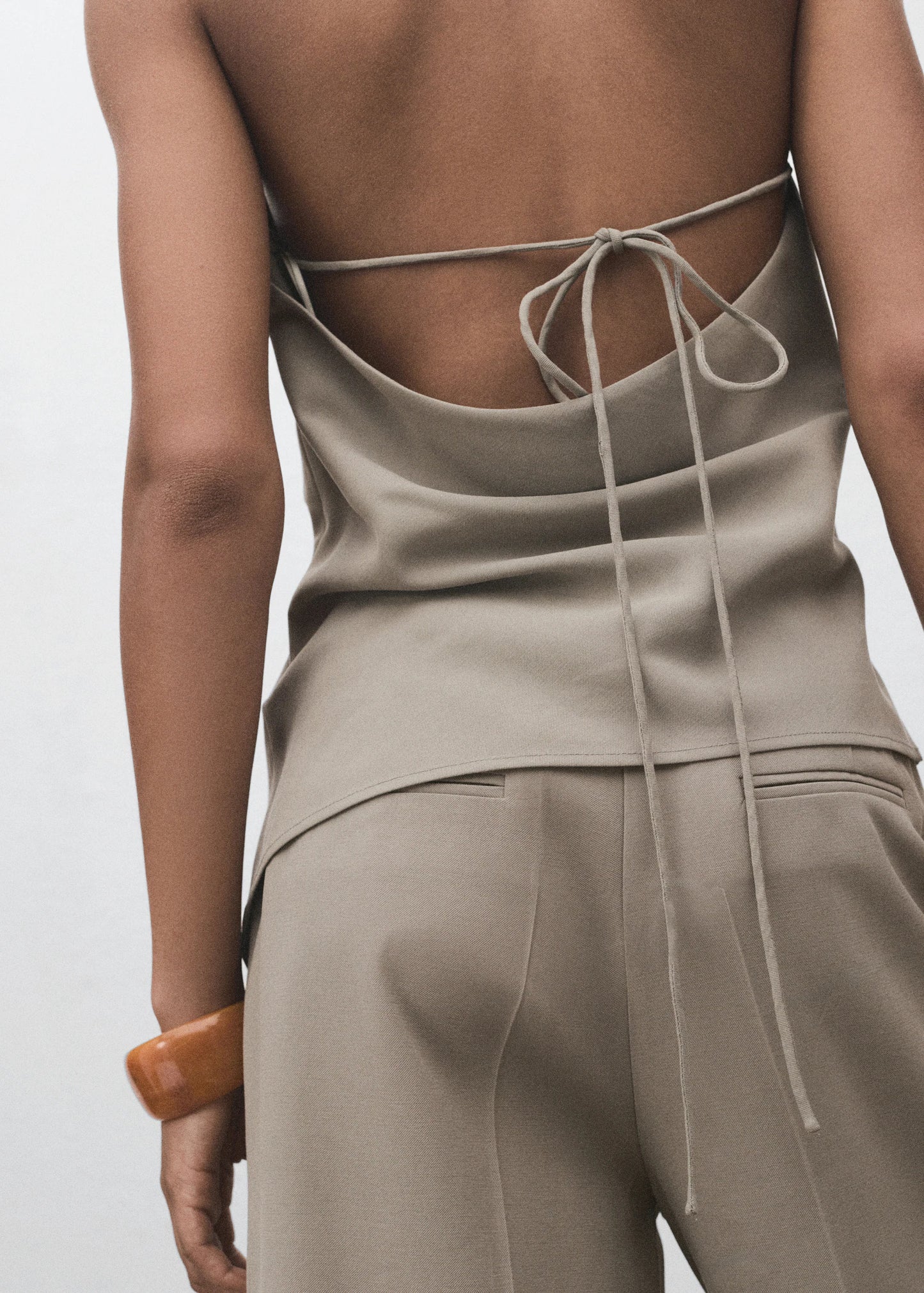 Asymmetrical Open Back Top