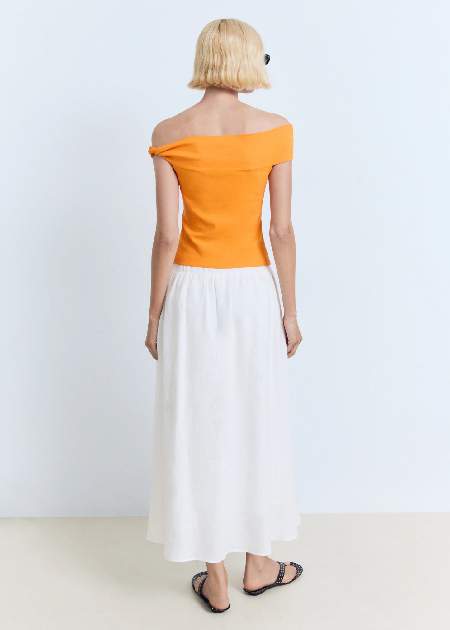 Asymmetrical Strapless Top